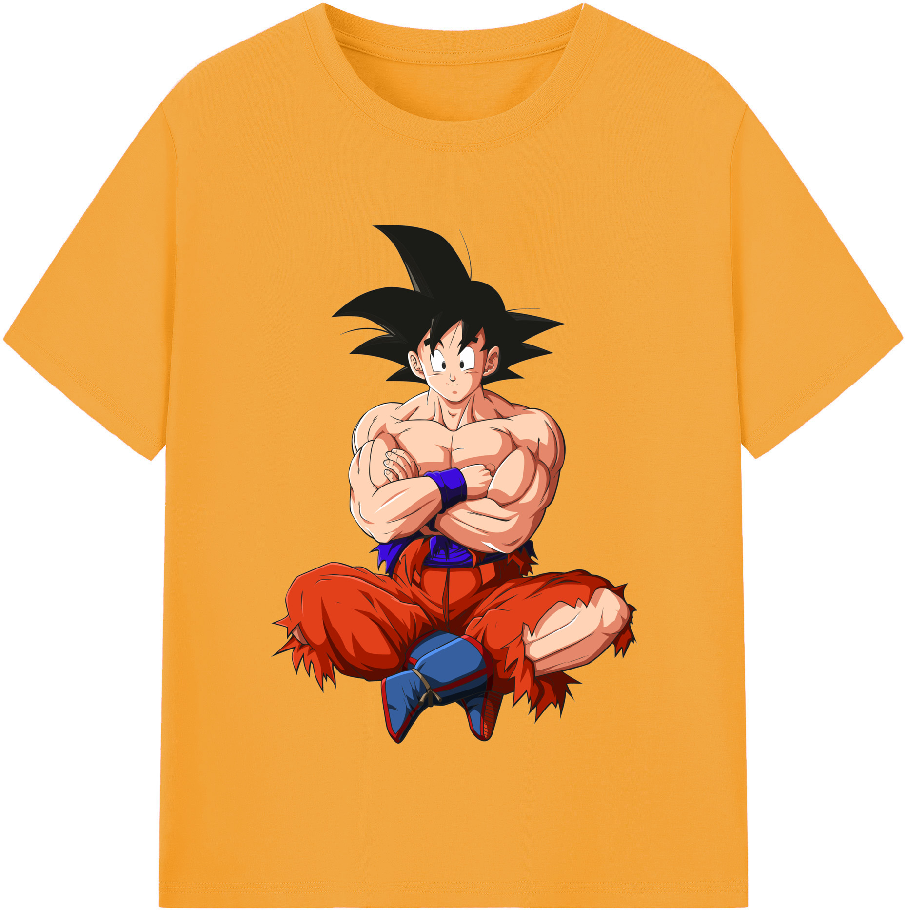 （画像用） ドラゴンボール 孫悟空（そん ごくう）Son Goku カカロット DRAGON BALL Kakarotto レディースカジュアルプリントTシャツ（綿100％）