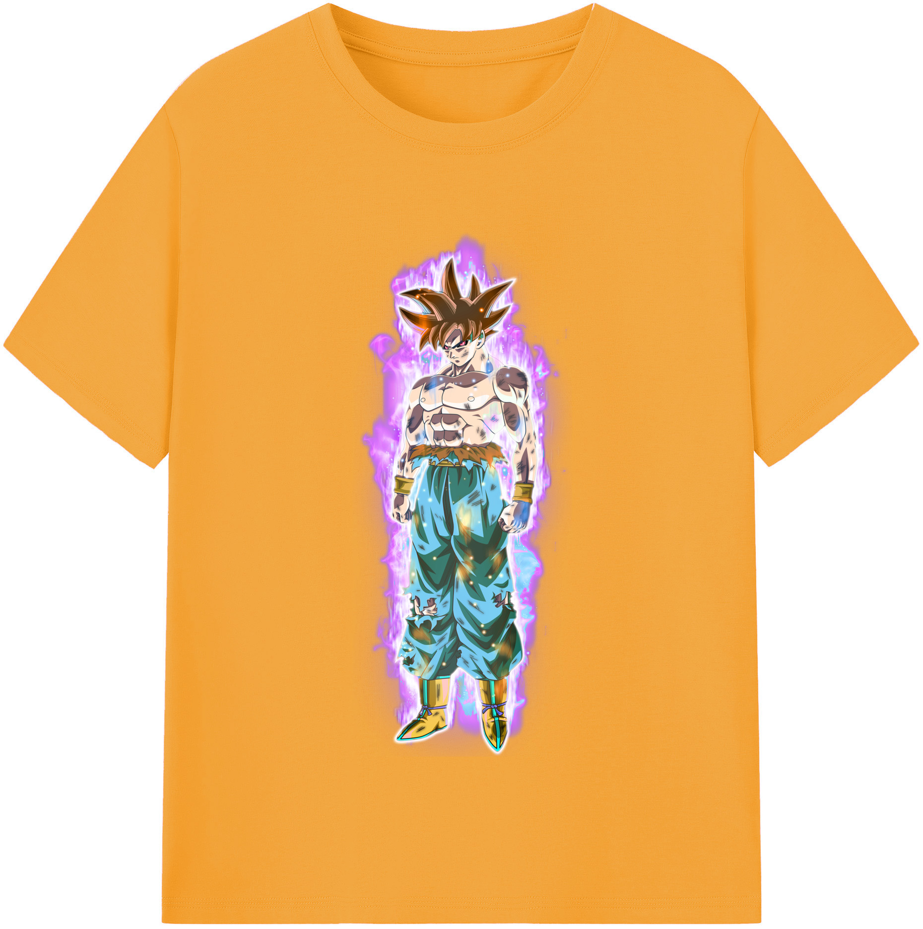 （画像用） ドラゴンボール 孫悟空（そん ごくう）Son Goku カカロット DRAGON BALL Kakarotto レディースカジュアルプリントTシャツ（綿100％）