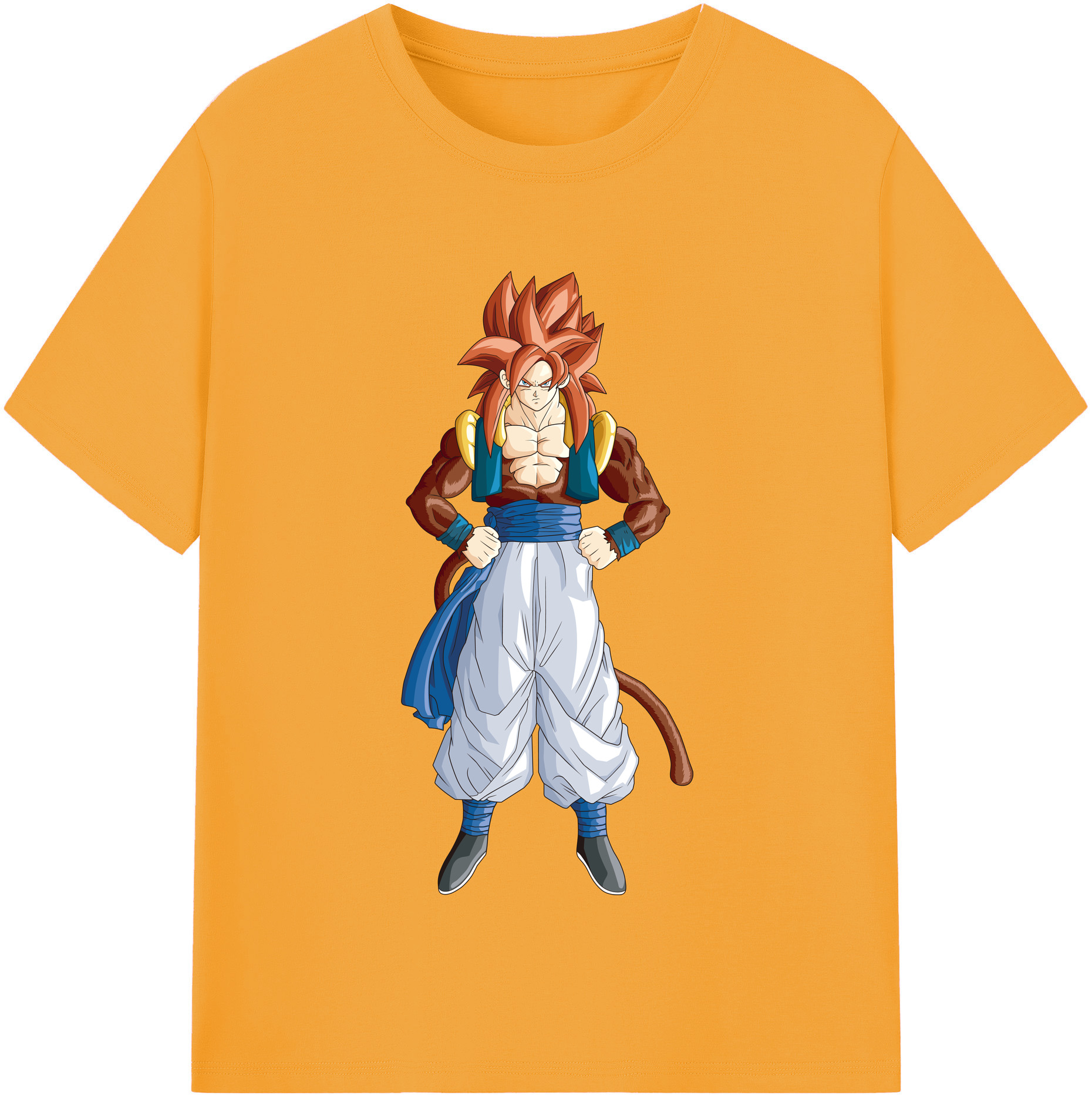 （画像用） ドラゴンボール 孫悟空（そん ごくう）Son Goku カカロット DRAGON BALL Kakarotto レディースカジュアルプリントTシャツ（綿100％）