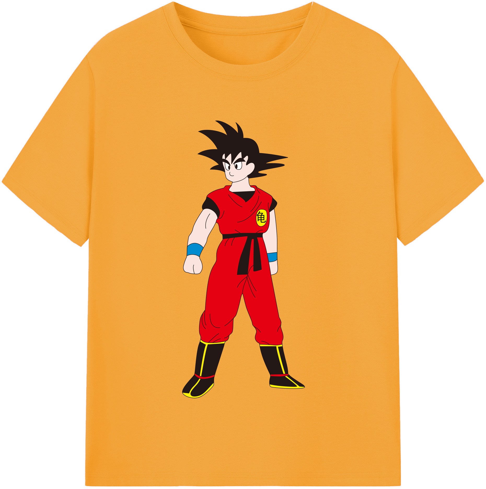 （画像用） ドラゴンボール 孫悟空（そん ごくう）Son Goku カカロット DRAGON BALL Kakarotto レディースカジュアルプリントTシャツ（綿100％）