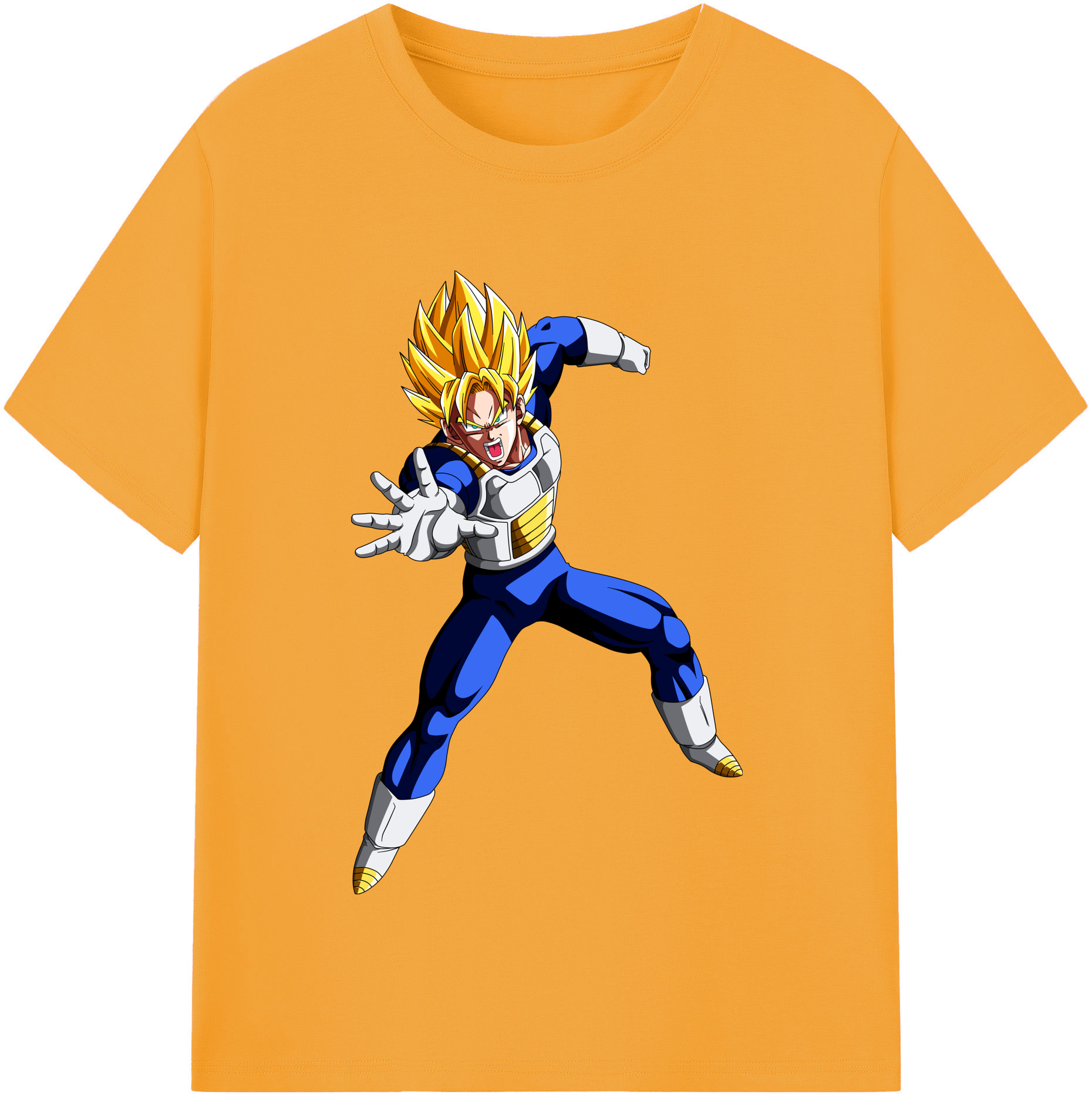 （画像用） ドラゴンボール ベジータ四世（Bejīta Yonsei）DRAGON BALL Vegeta IV レディースカジュアルプリントTシャツ（綿100％）