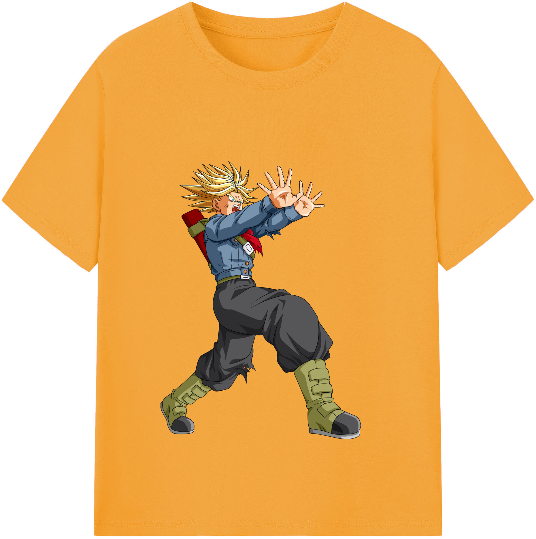 （画像用） ドラゴンボール トランクス（Torankusu）DRAGON BALL Trunks レディースカジュアルプリントTシャツ（綿100％）