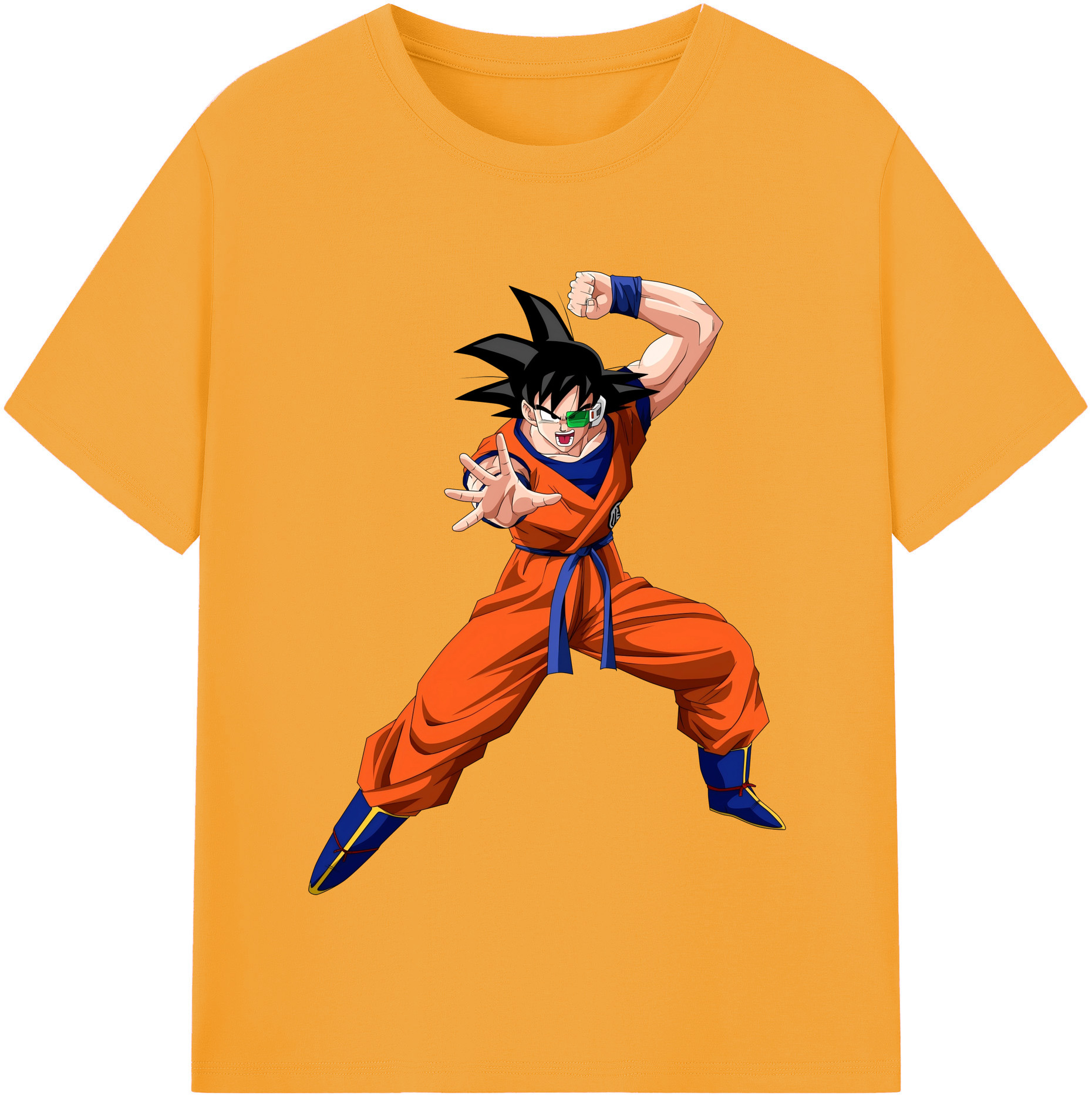（画像用） ドラゴンボール 孫悟空（そん ごくう）Son Goku カカロット DRAGON BALL Kakarotto レディースカジュアルプリントTシャツ（綿100％）