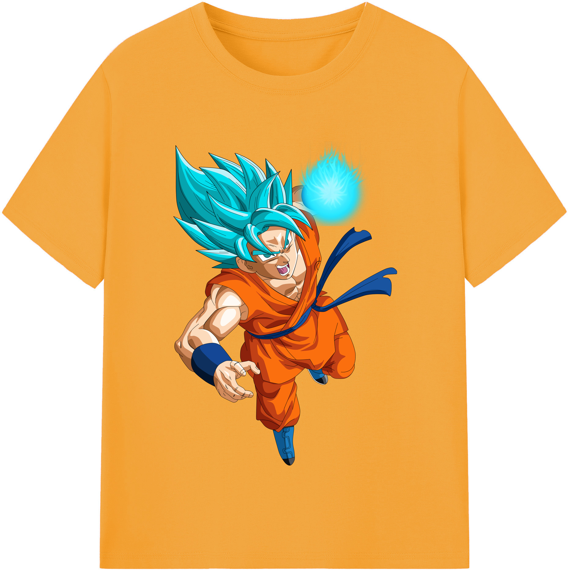 （画像用） ドラゴンボール 孫悟空（そん ごくう）Son Goku カカロット DRAGON BALL Kakarotto レディースカジュアルプリントTシャツ（綿100％）