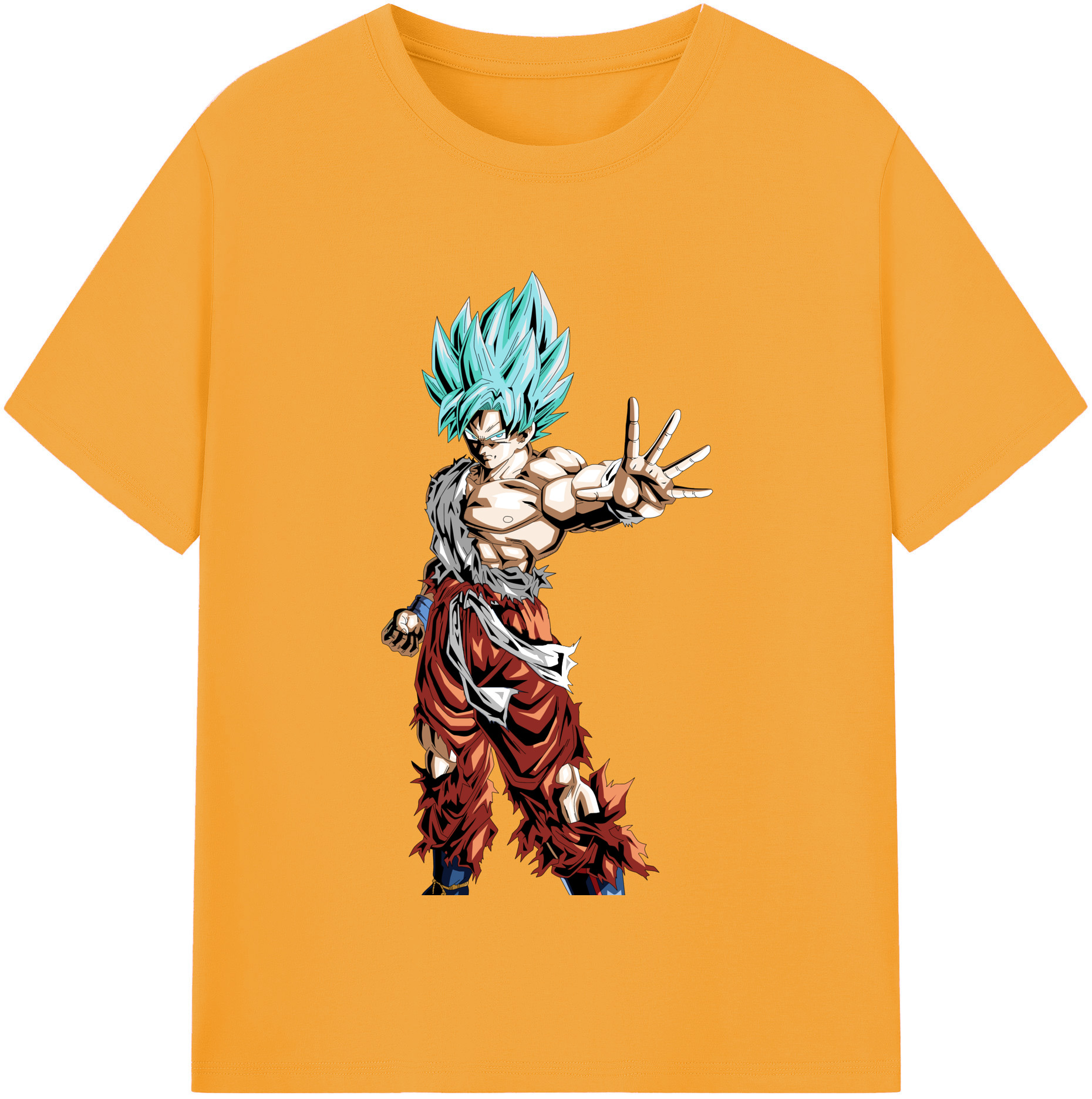 （画像用） ドラゴンボール 孫悟空（そん ごくう）Son Goku カカロット DRAGON BALL Kakarotto レディースカジュアルプリントTシャツ（綿100％）