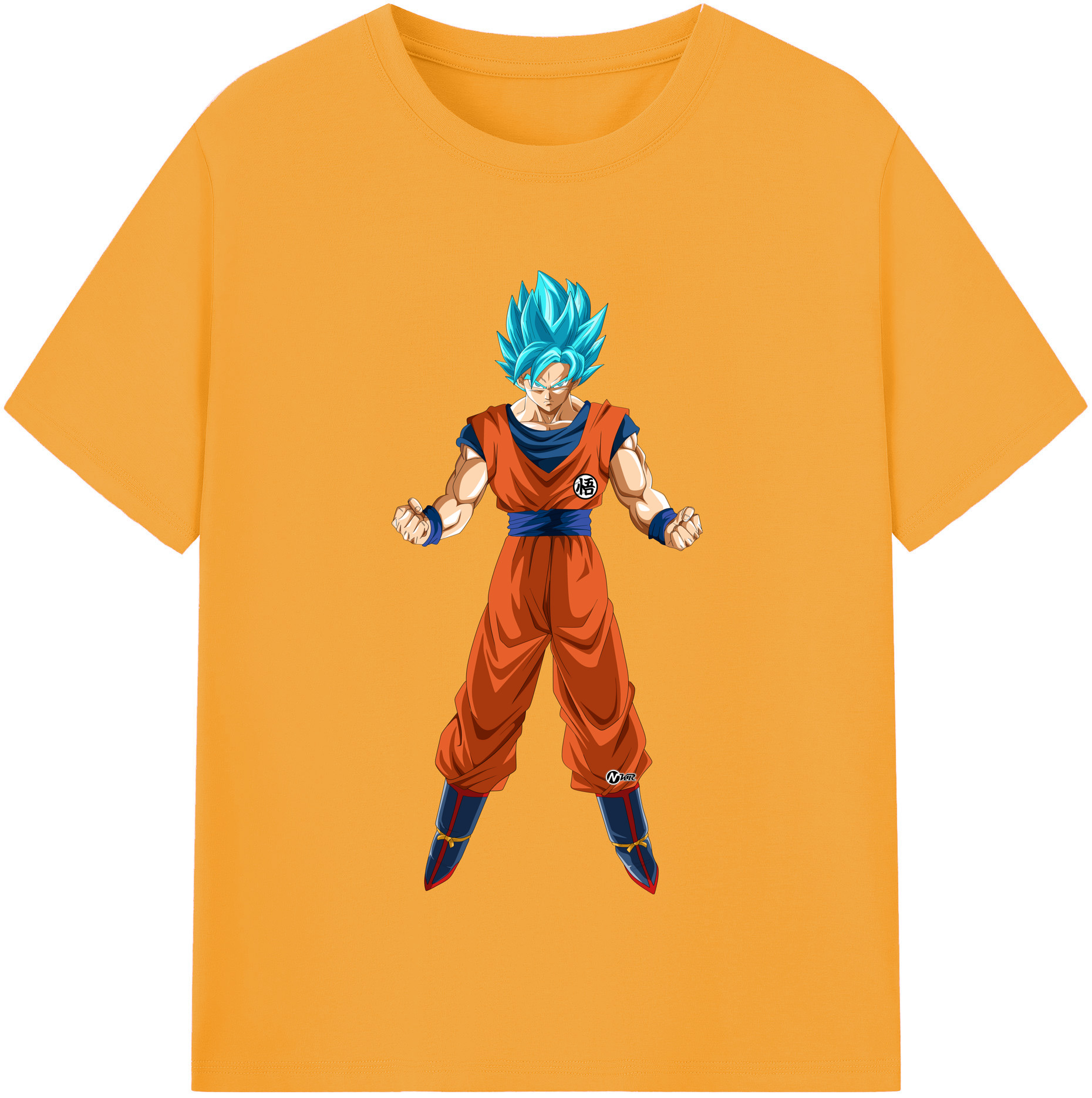 （画像用） ドラゴンボール 孫悟空（そん ごくう）Son Goku カカロット DRAGON BALL Kakarotto レディースカジュアルプリントTシャツ（綿100％）
