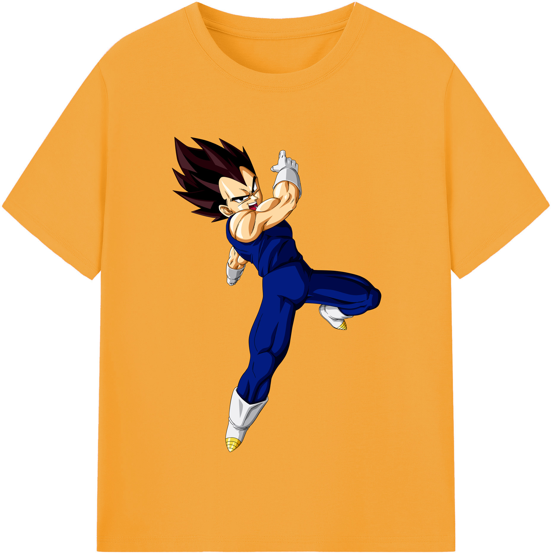 （画像用） ドラゴンボール ベジータ四世（Bejīta Yonsei）DRAGON BALL Vegeta IV レディースカジュアルプリントTシャツ（綿100％）