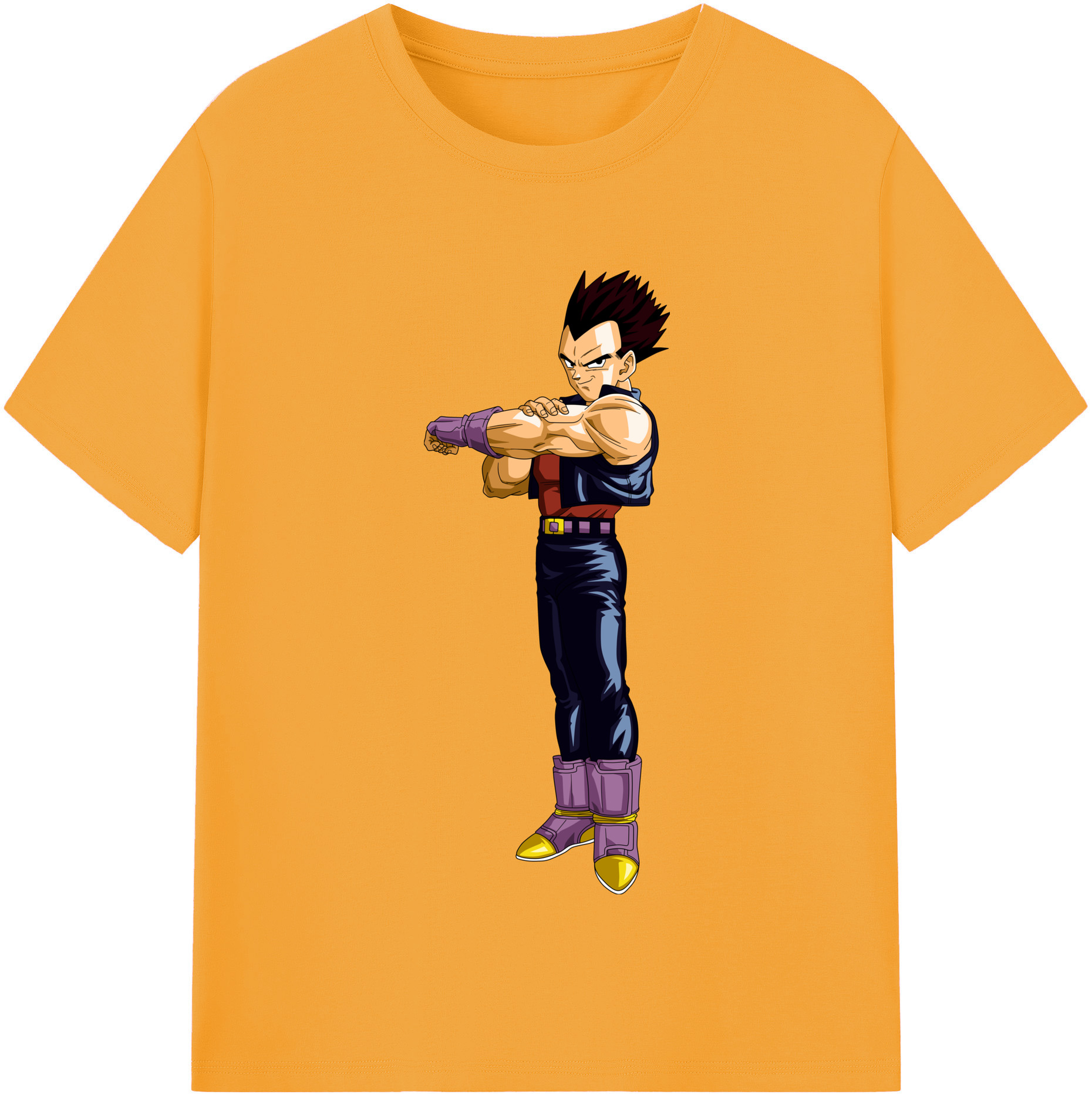 （画像用） ドラゴンボール ベジータ四世（Bejīta Yonsei）DRAGON BALL Vegeta IV レディースカジュアルプリントTシャツ（綿100％）