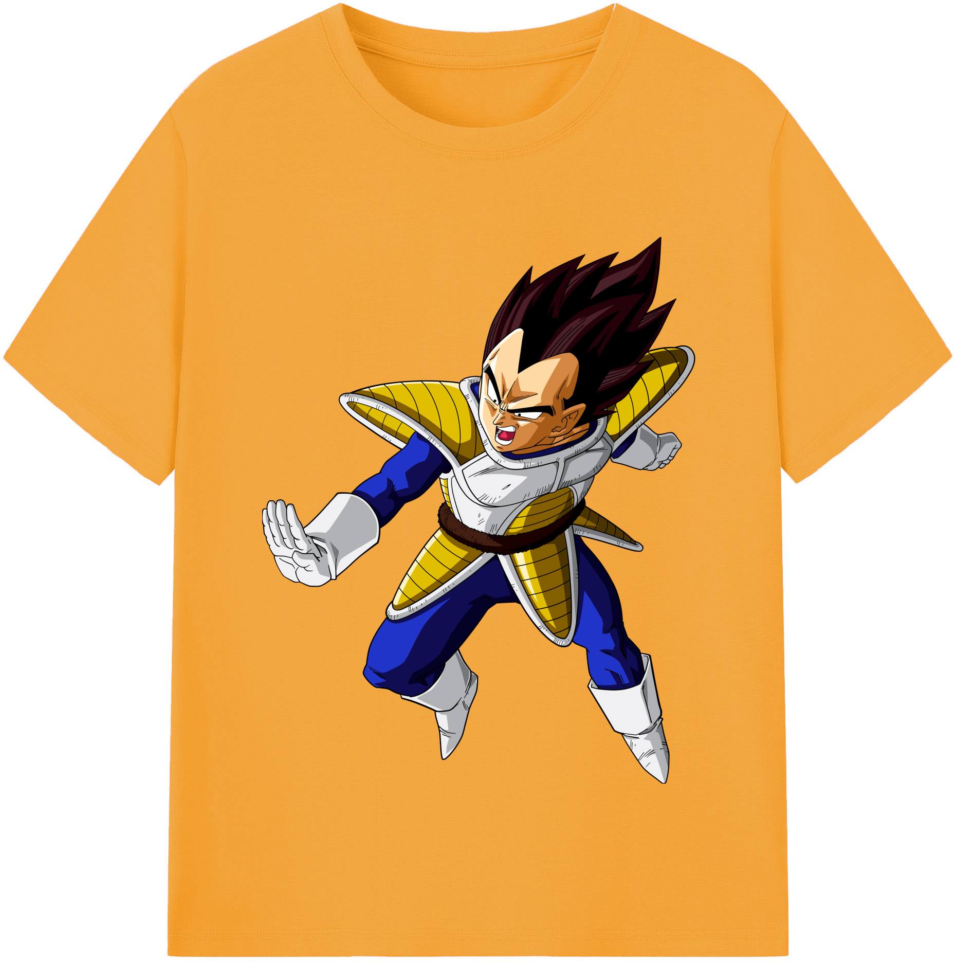 （画像用） ドラゴンボール ベジータ四世（Bejīta Yonsei）DRAGON BALL Vegeta IV レディースカジュアルプリントTシャツ（綿100％）