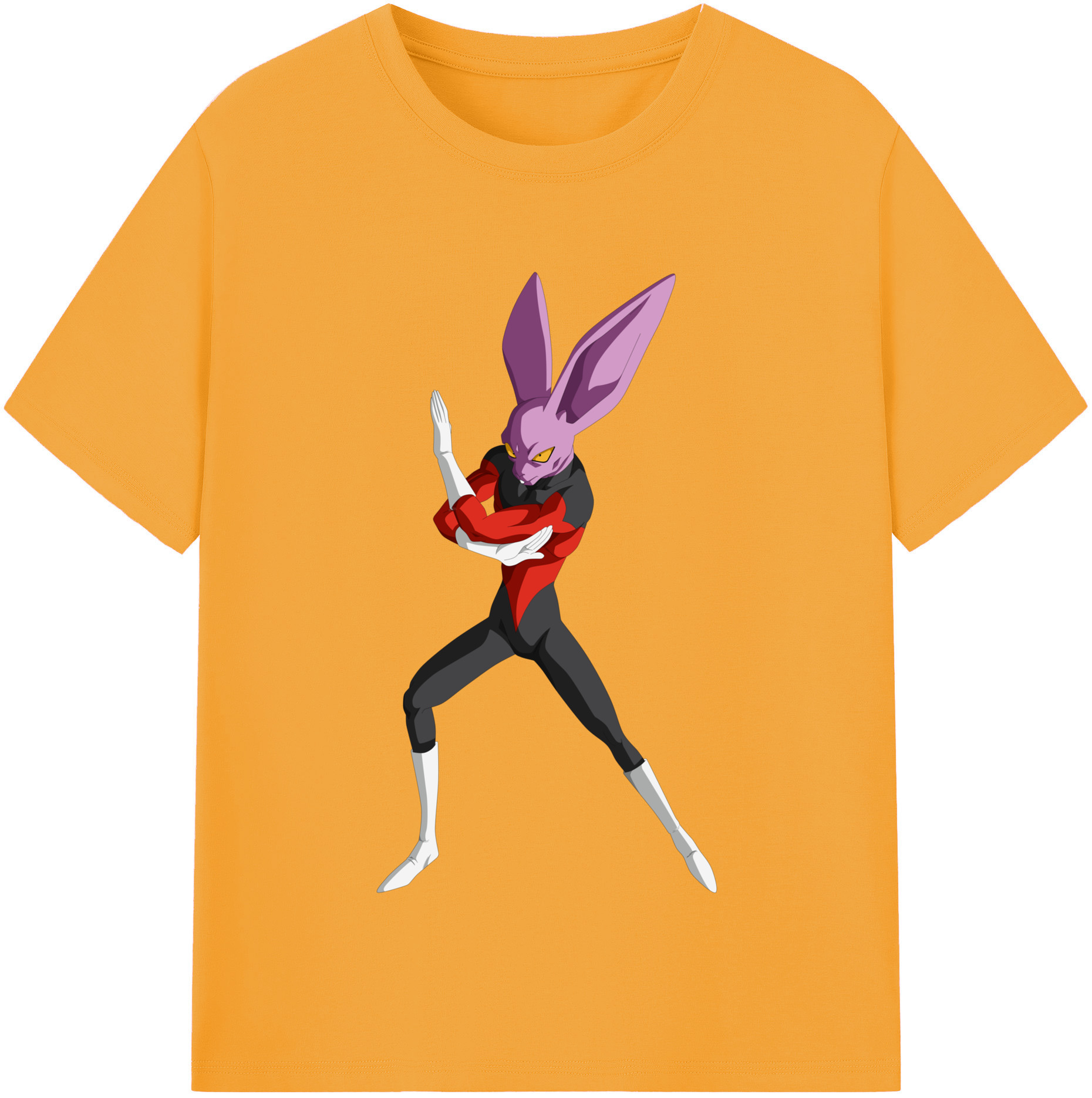 （画像用） ドラゴンボール ビルス 破壊神ビルス DRAGON BALL Beerus Birusu レディースカジュアルプリントTシャツ（綿100％）