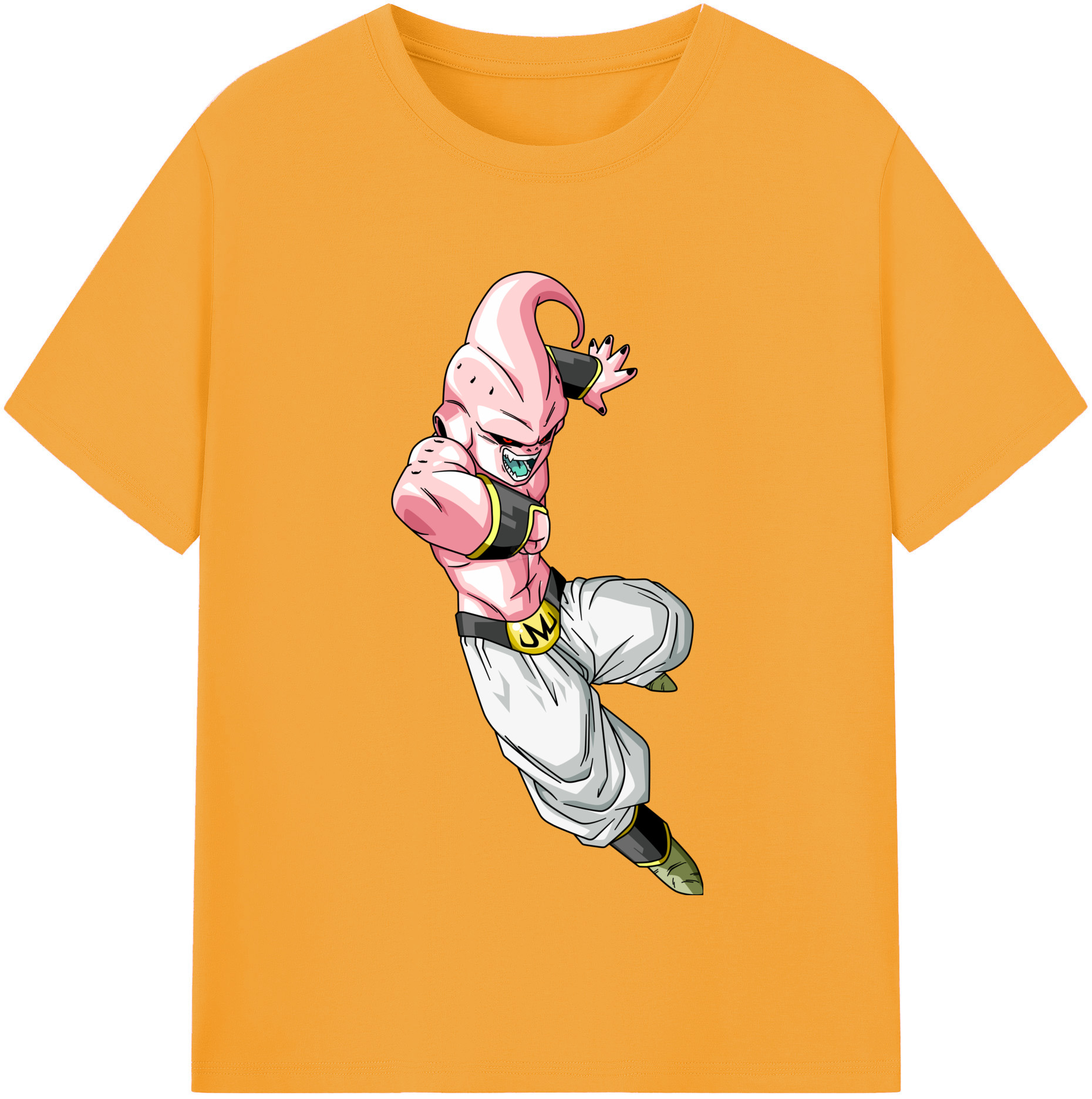 （画像用） ドラゴンボール 魔人ブウ DRAGON BALL Majin Buu レディースカジュアルプリントTシャツ（綿100％）