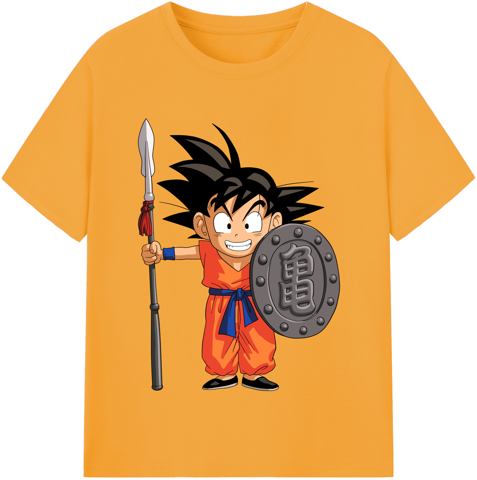 （画像用） ドラゴンボール 孫悟空（そん ごくう）Son Goku カカロット DRAGON BALL Kakarotto レディースカジュアルプリントTシャツ（綿100％）