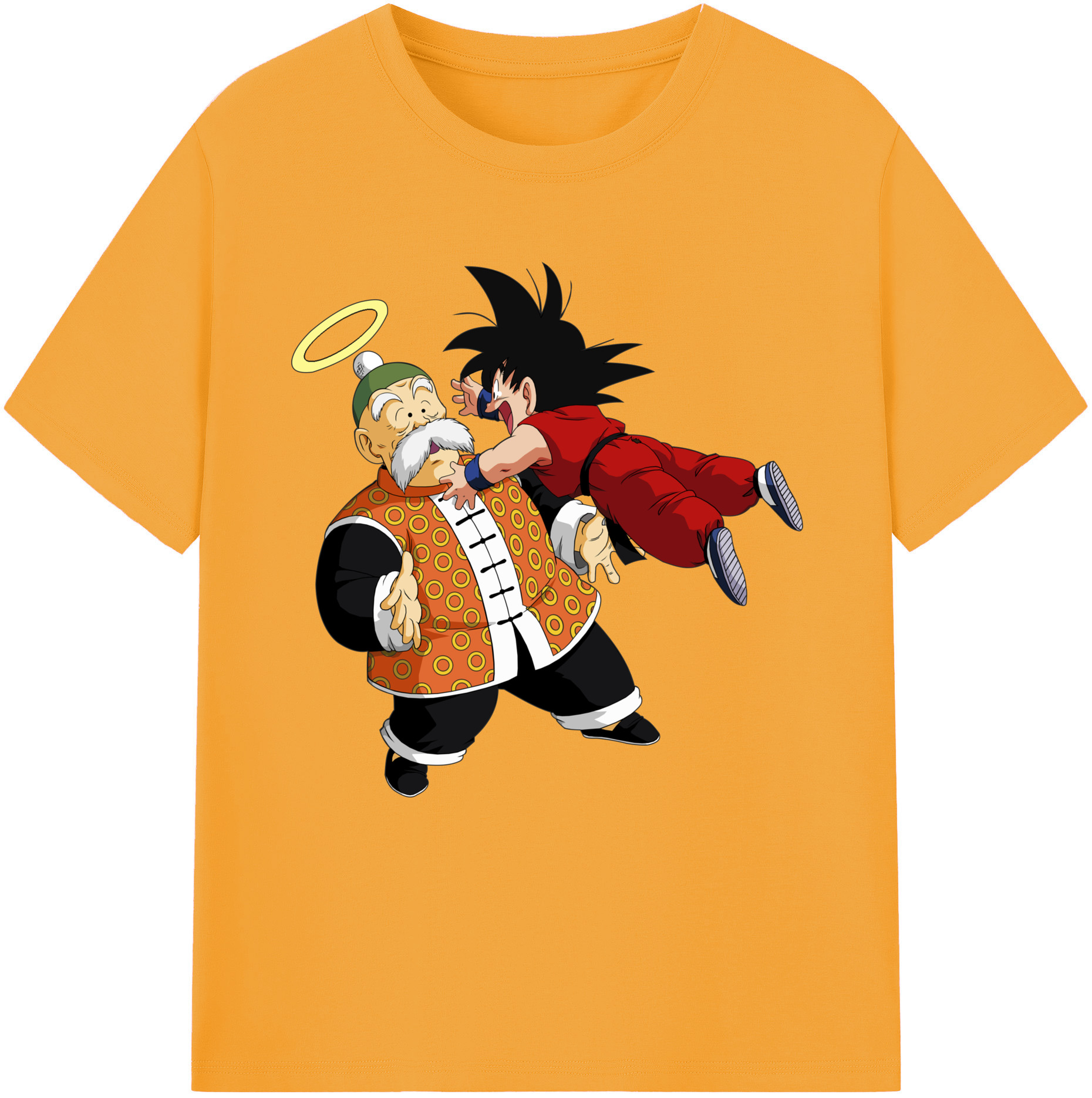 （画像用） ドラゴンボール 孫悟空（そん ごくう）Son Goku カカロット DRAGON BALL Kakarotto レディースカジュアルプリントTシャツ（綿100％）