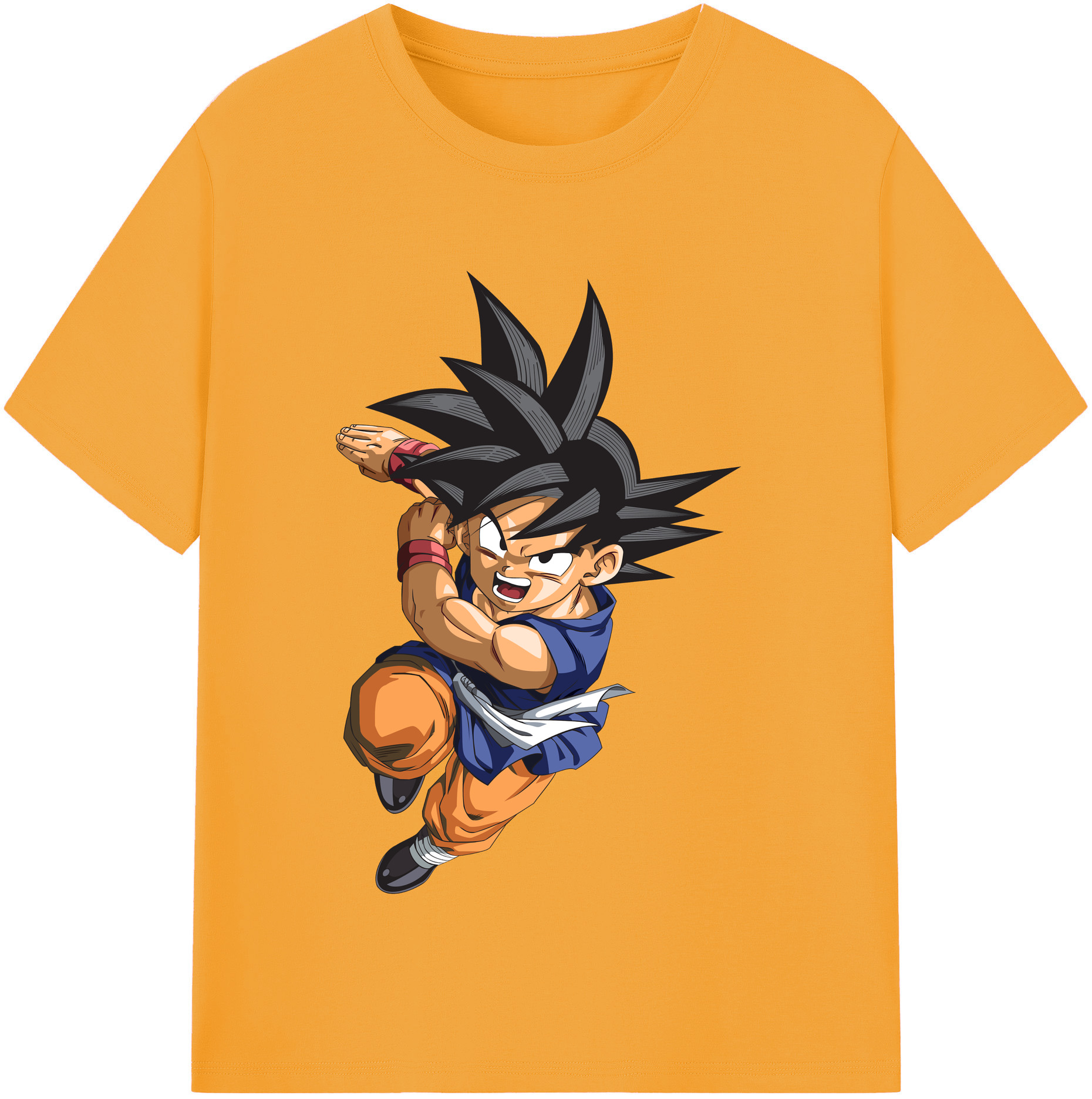 （画像用） ドラゴンボール 孫悟空（そん ごくう）Son Goku カカロット DRAGON BALL Kakarotto レディースカジュアルプリントTシャツ（綿100％）