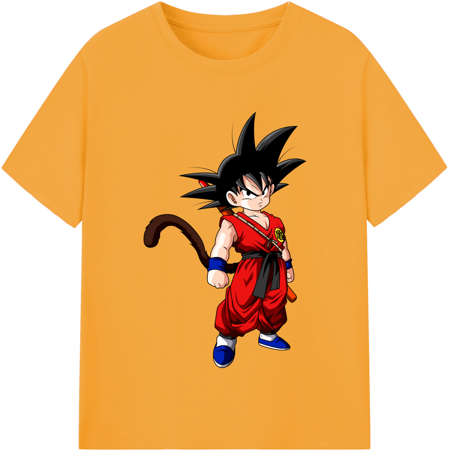 （画像用） ドラゴンボール 孫悟空（そん ごくう）Son Goku カカロット DRAGON BALL Kakarotto レディースカジュアルプリントTシャツ（綿100％）