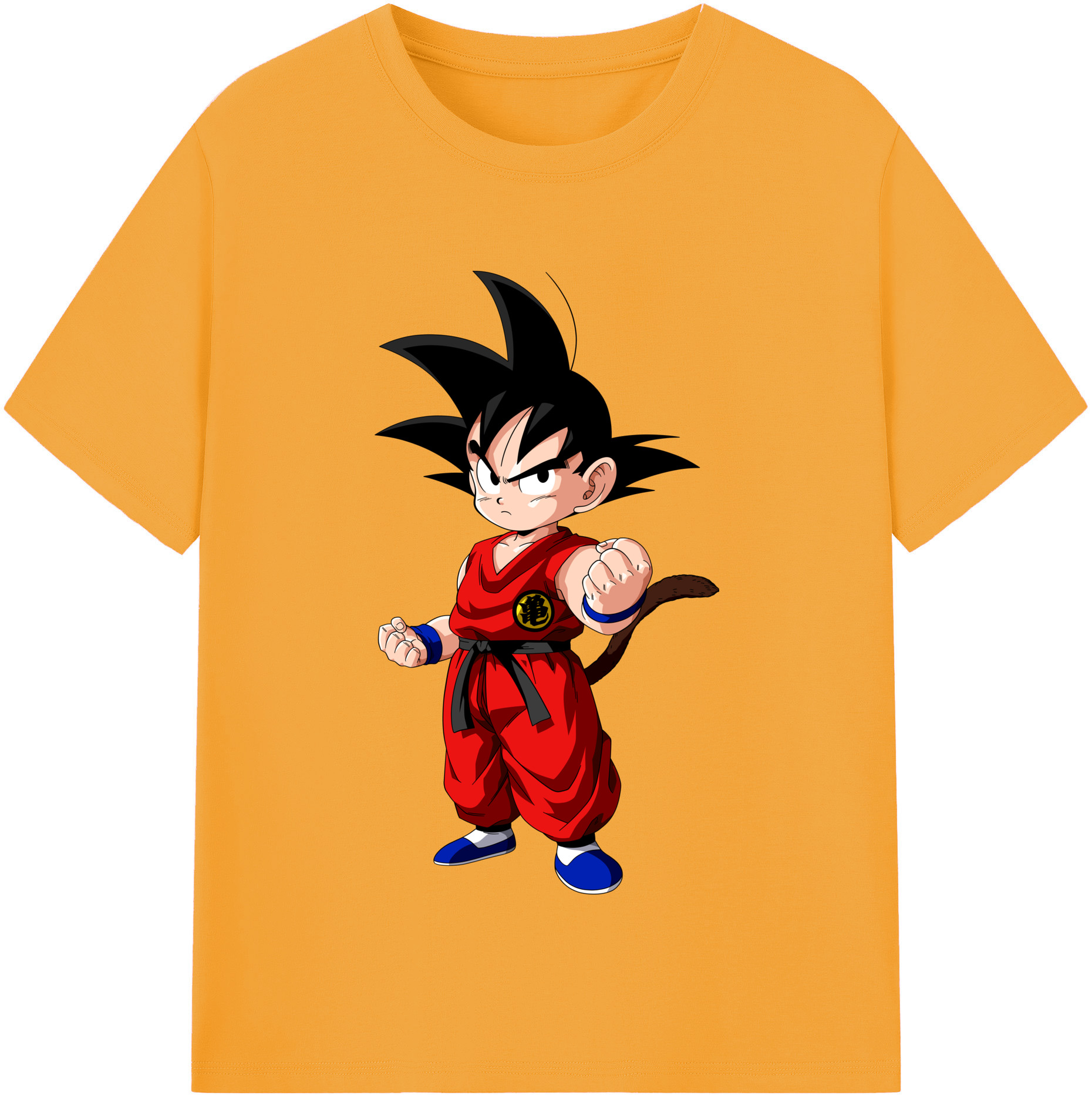 （画像用） ドラゴンボール 孫悟空（そん ごくう）Son Goku カカロット DRAGON BALL Kakarotto レディースカジュアルプリントTシャツ（綿100％）