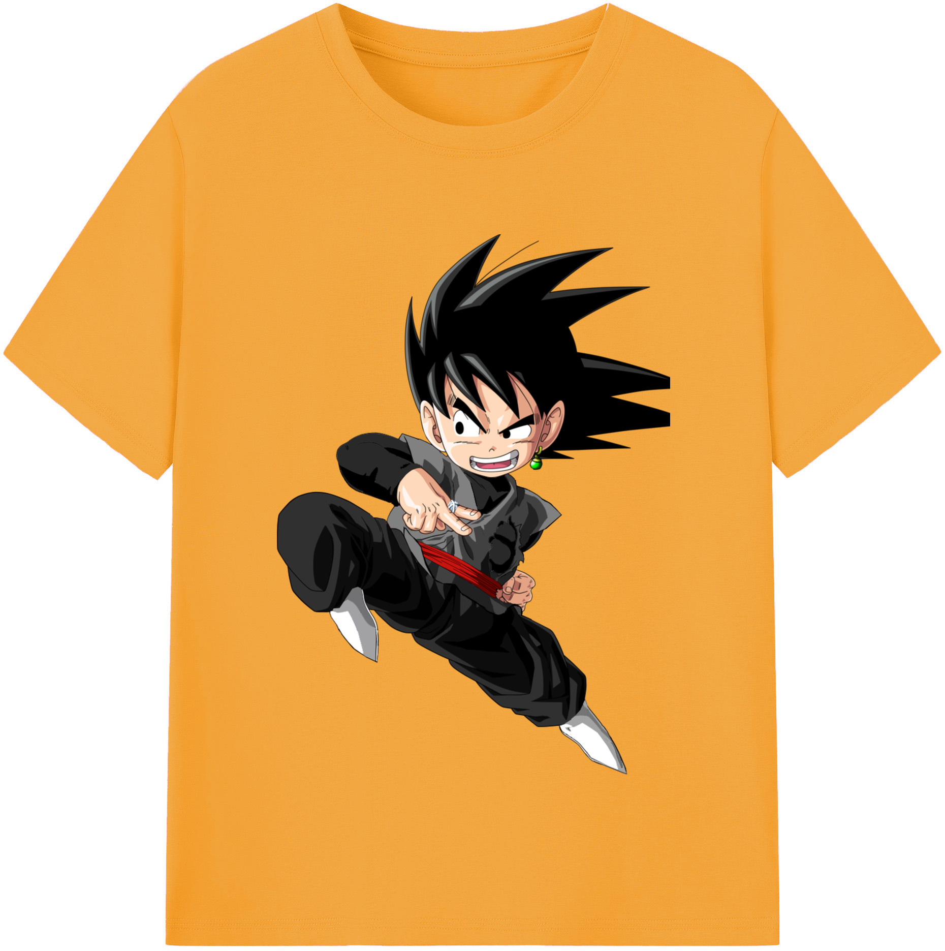 （画像用） ドラゴンボール 孫悟空（そん ごくう）Son Goku カカロット DRAGON BALL Kakarotto レディースカジュアルプリントTシャツ（綿100％）