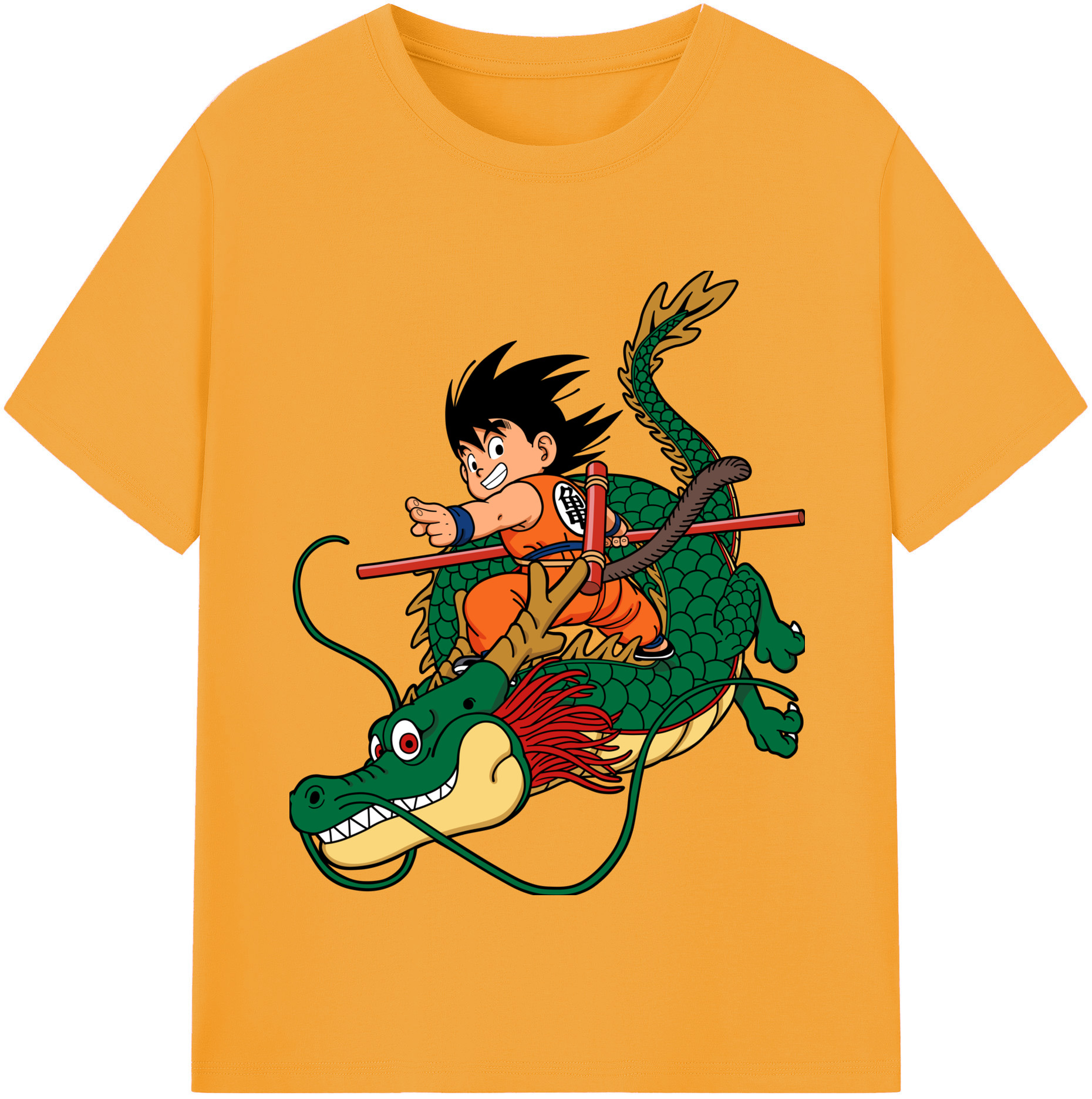 （画像用） ドラゴンボール 孫悟空（そん ごくう）Son Goku カカロット DRAGON BALL Kakarotto レディースカジュアルプリントTシャツ（綿100％）