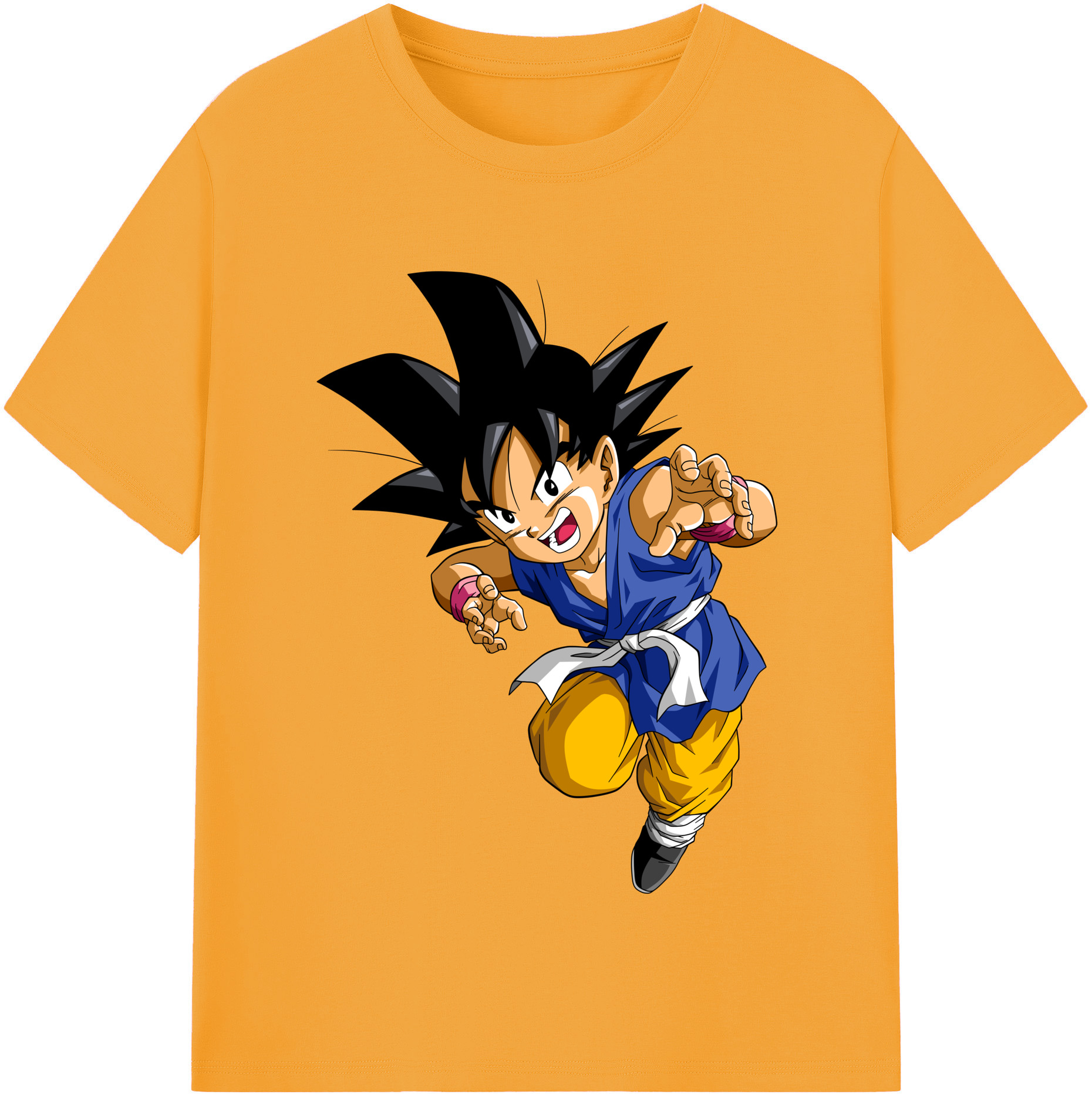 （画像用） ドラゴンボール 孫悟空（そん ごくう）Son Goku カカロット DRAGON BALL Kakarotto レディースカジュアルプリントTシャツ（綿100％）