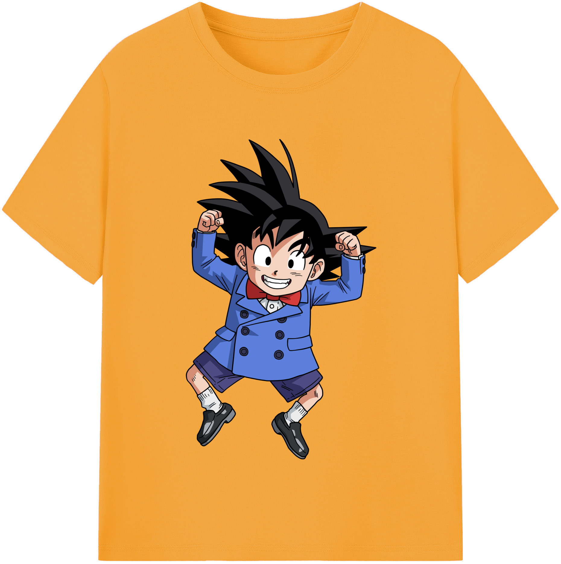 （画像用） ドラゴンボール 孫悟空（そん ごくう）Son Goku カカロット DRAGON BALL Kakarotto レディースカジュアルプリントTシャツ（綿100％）