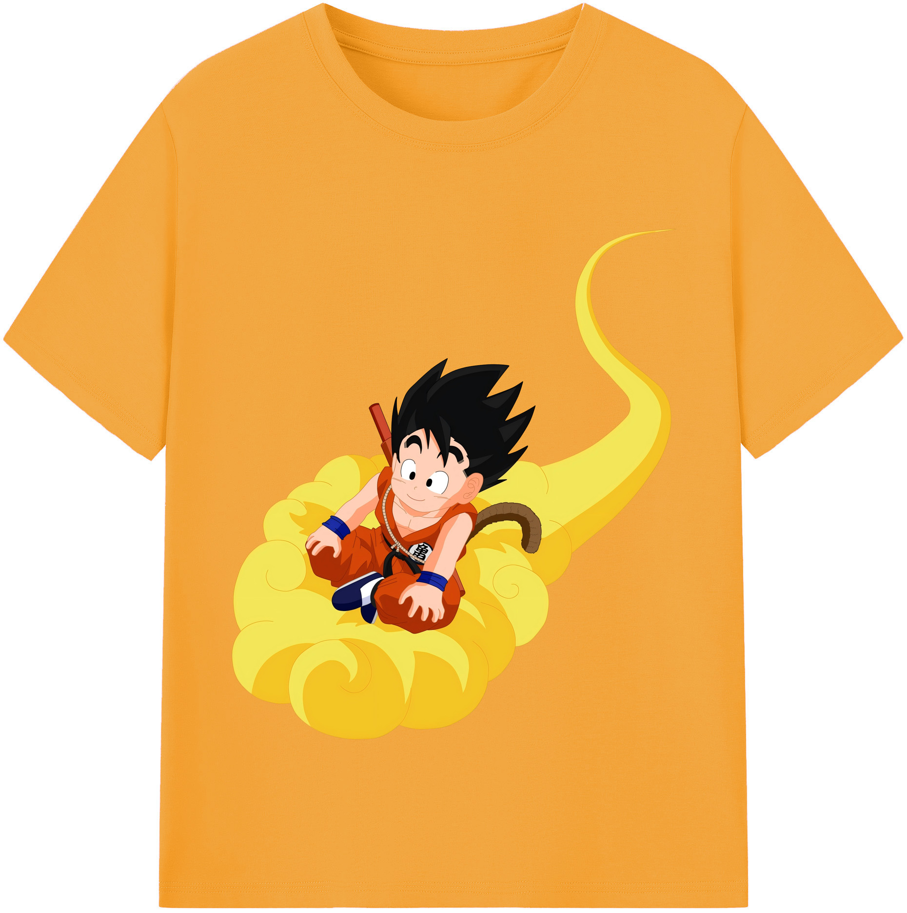 （画像用） ドラゴンボール 孫悟空（そん ごくう）Son Goku カカロット DRAGON BALL Kakarotto レディースカジュアルプリントTシャツ（綿100％）