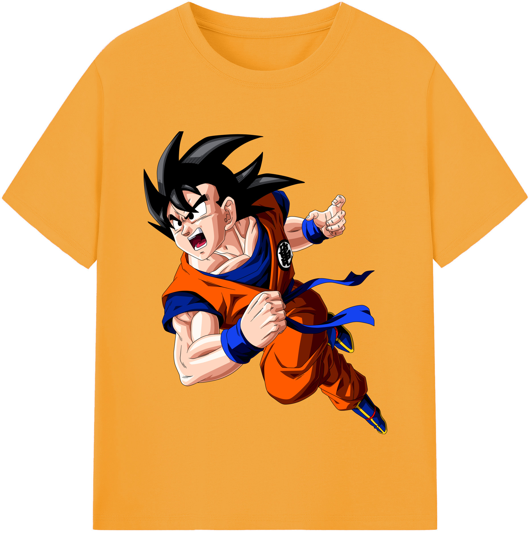 （画像用） ドラゴンボール 孫悟空（そん ごくう）Son Goku カカロット DRAGON BALL Kakarotto レディースカジュアルプリントTシャツ（綿100％）