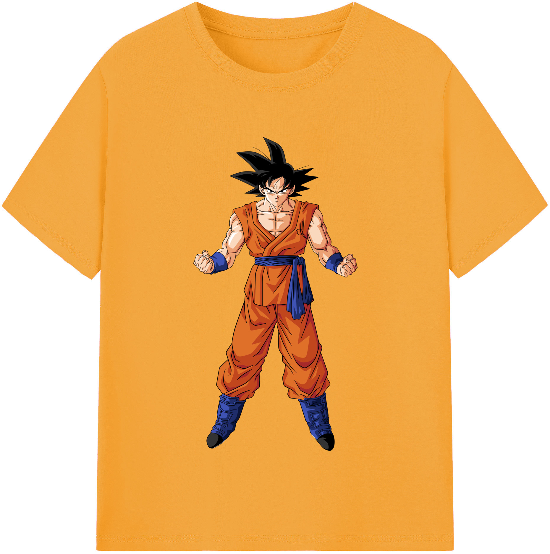 （画像用） ドラゴンボール 孫悟空（そん ごくう）Son Goku カカロット DRAGON BALL Kakarotto レディースカジュアルプリントTシャツ（綿100％）