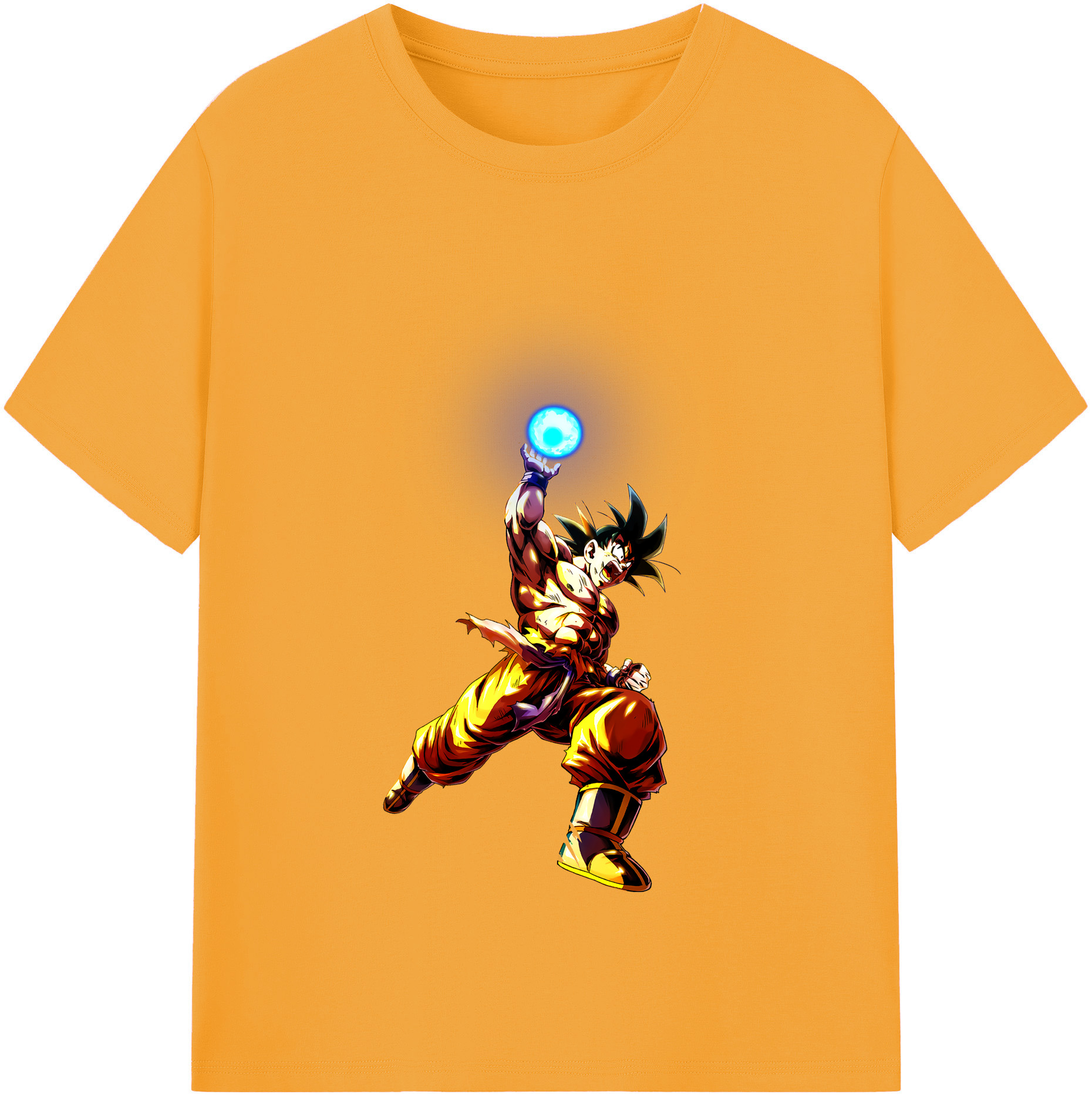 （画像用） ドラゴンボール 孫悟空（そん ごくう）Son Goku カカロット DRAGON BALL Kakarotto レディースカジュアルプリントTシャツ（綿100％）