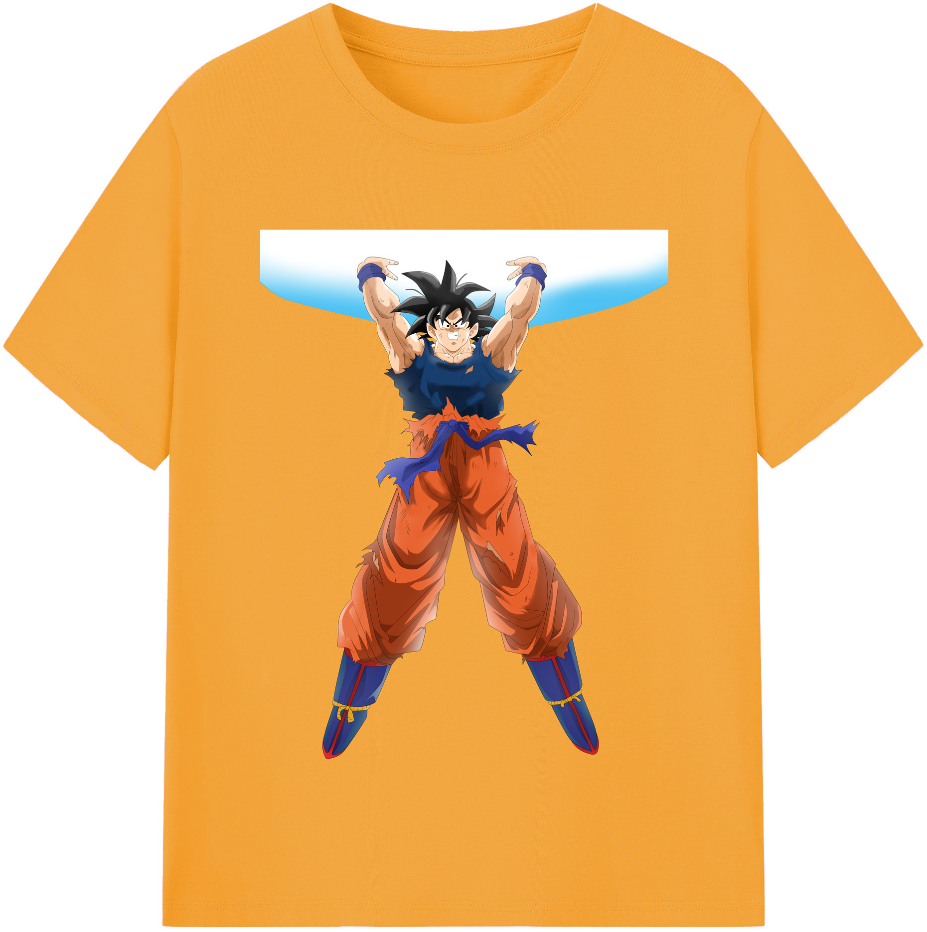 （画像用） ドラゴンボール 孫悟空（そん ごくう）Son Goku カカロット DRAGON BALL Kakarotto レディースカジュアルプリントTシャツ（綿100％）