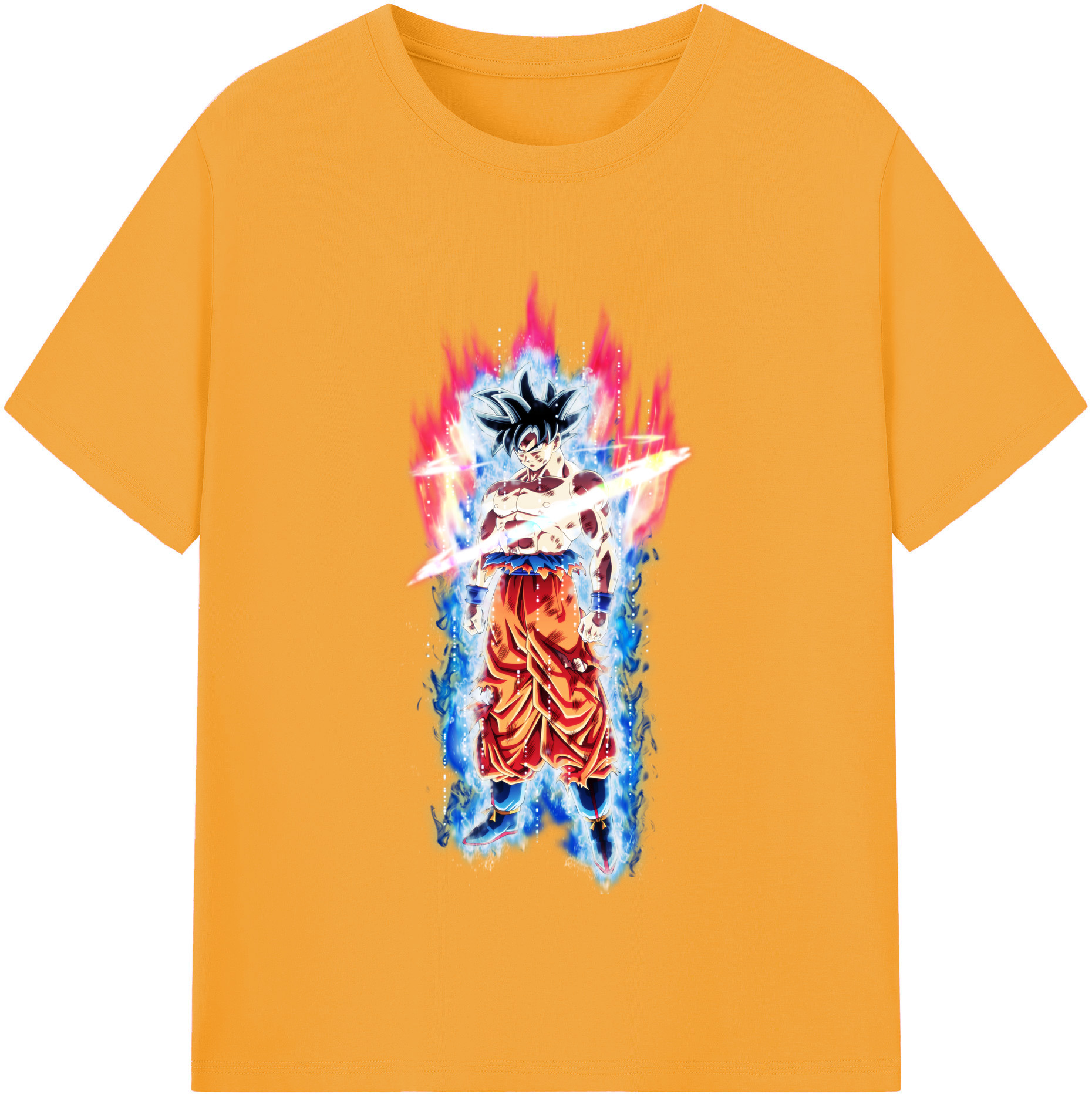 （画像用） ドラゴンボール 孫悟空（そん ごくう）Son Goku カカロット DRAGON BALL Kakarotto レディースカジュアルプリントTシャツ（綿100％）