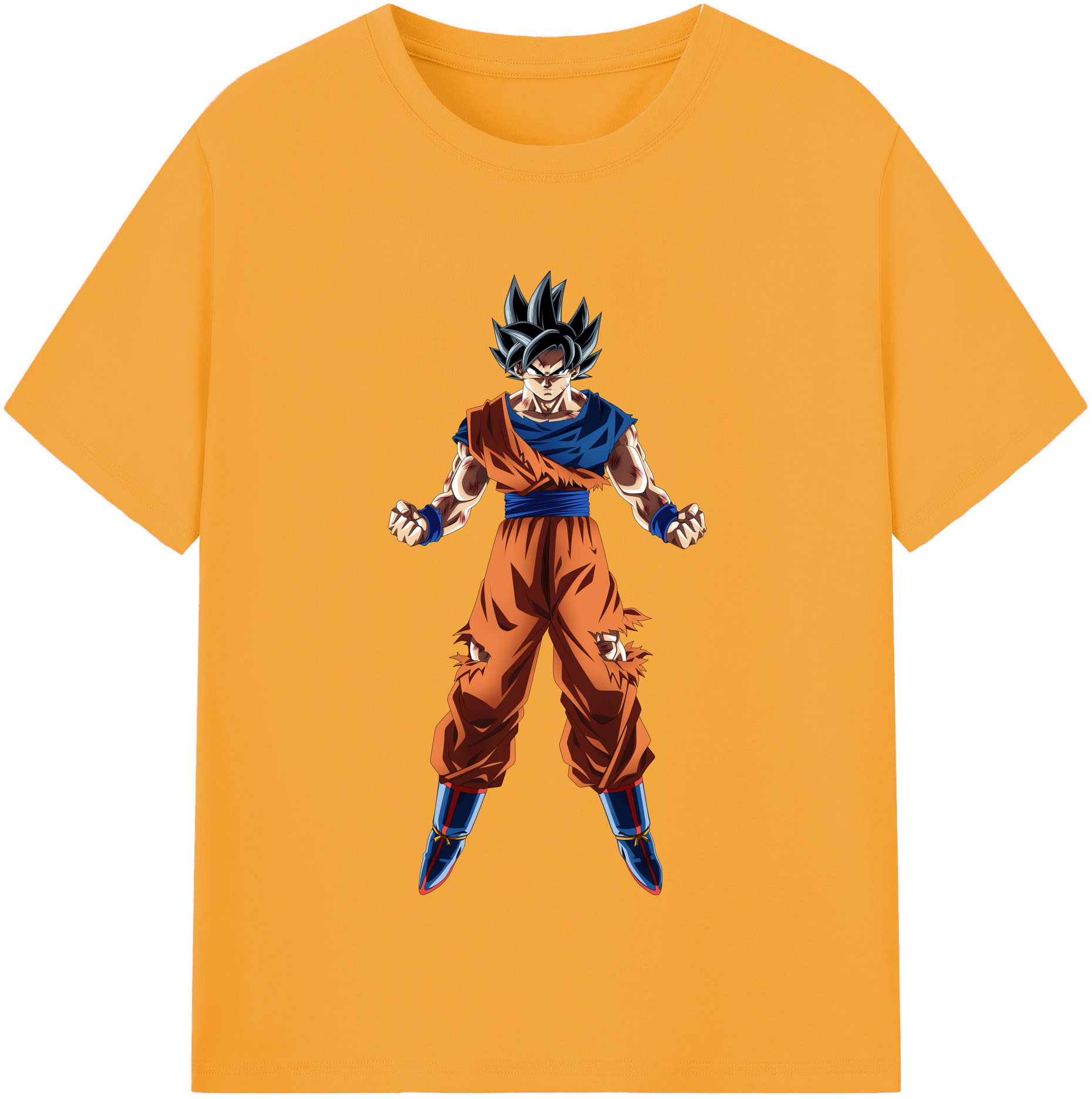 （画像用） ドラゴンボール 孫悟空（そん ごくう）Son Goku カカロット DRAGON BALL Kakarotto レディースカジュアルプリントTシャツ（綿100％）