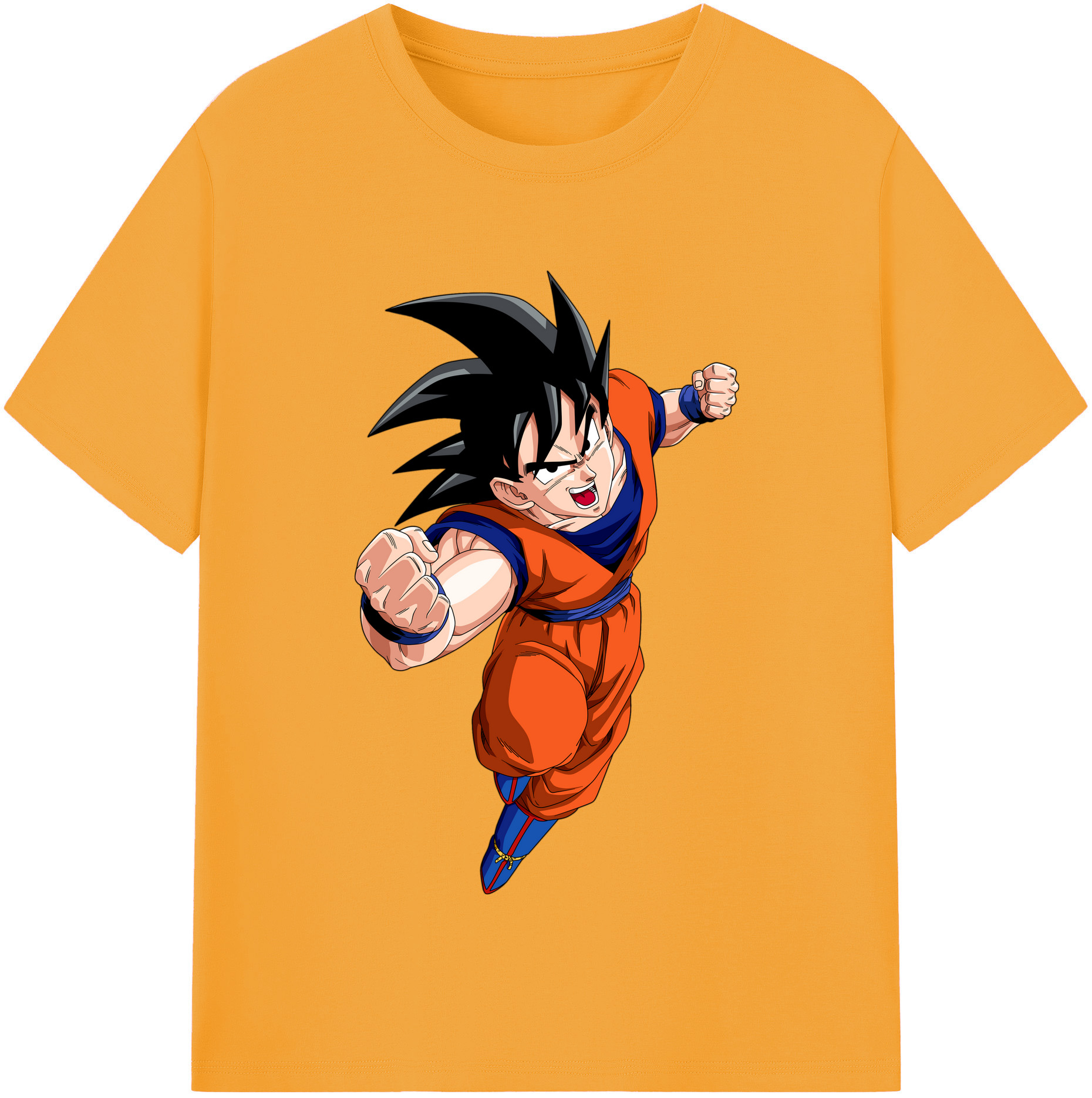 （画像用） ドラゴンボール 孫悟空（そん ごくう）Son Goku カカロット DRAGON BALL Kakarotto レディースカジュアルプリントTシャツ（綿100％）