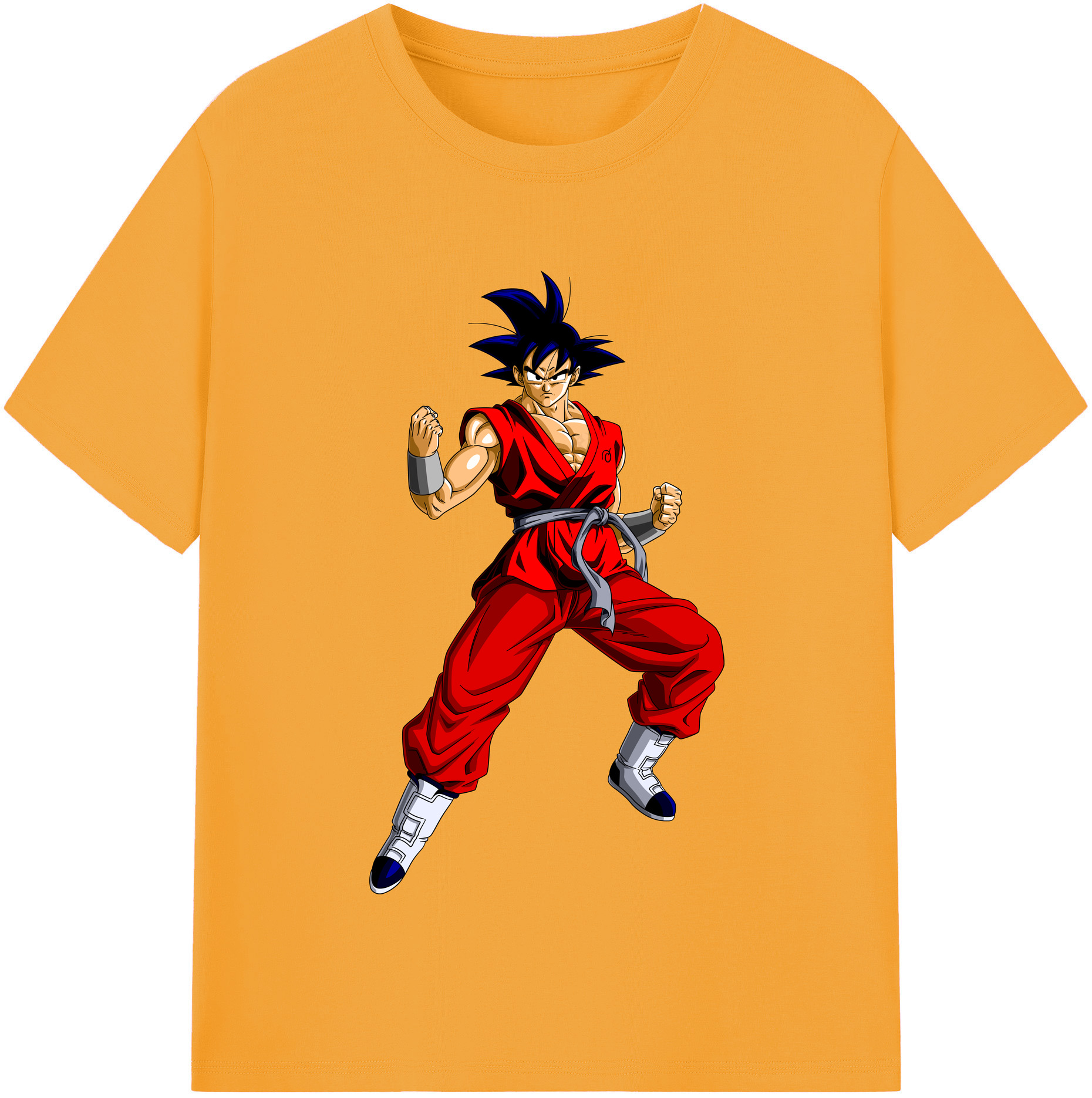 （画像用） ドラゴンボール 孫悟空（そん ごくう）Son Goku カカロット DRAGON BALL Kakarotto レディースカジュアルプリントTシャツ（綿100％）