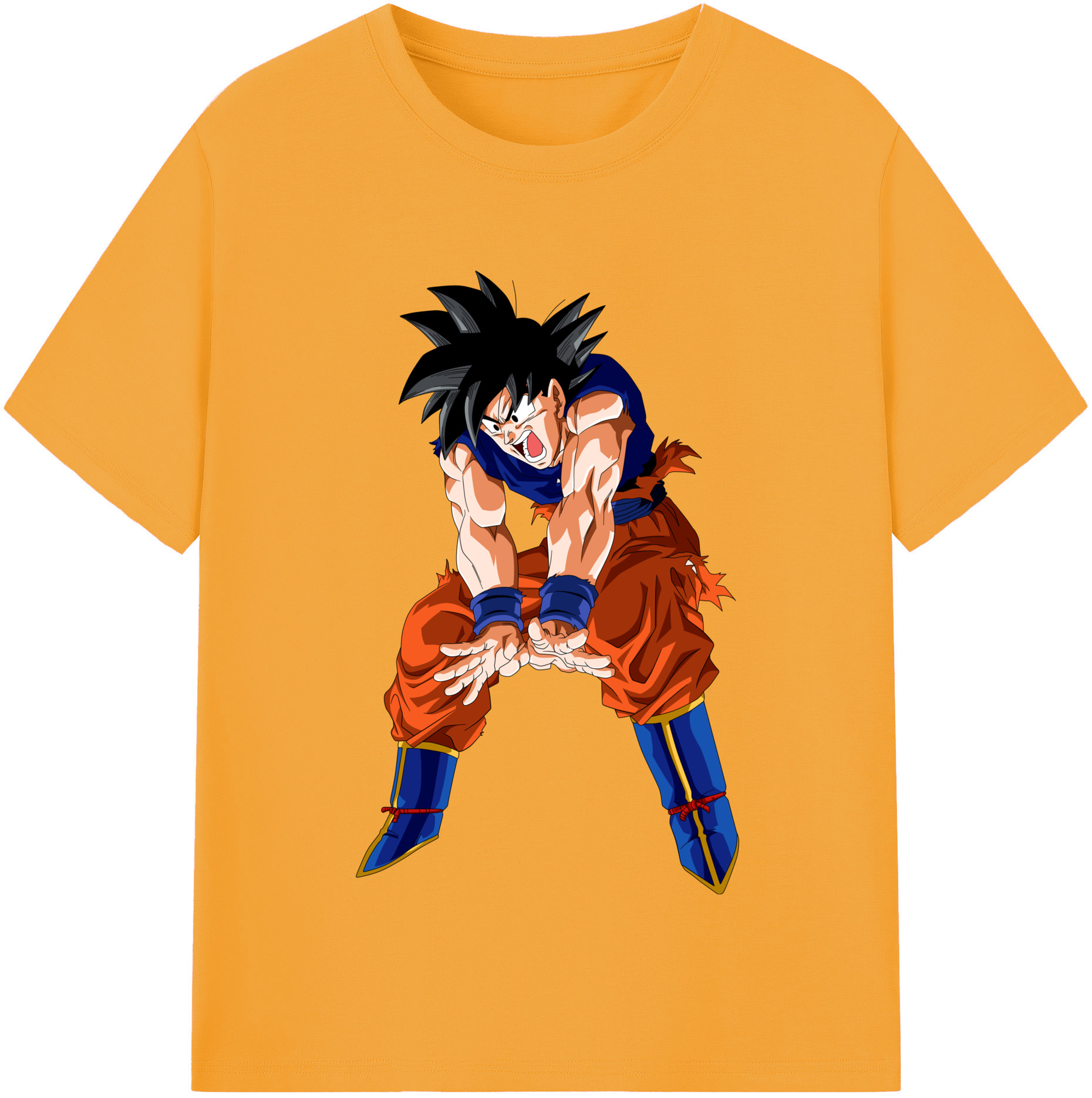 （画像用） ドラゴンボール 孫悟空（そん ごくう）Son Goku カカロット DRAGON BALL Kakarotto レディースカジュアルプリントTシャツ（綿100％）
