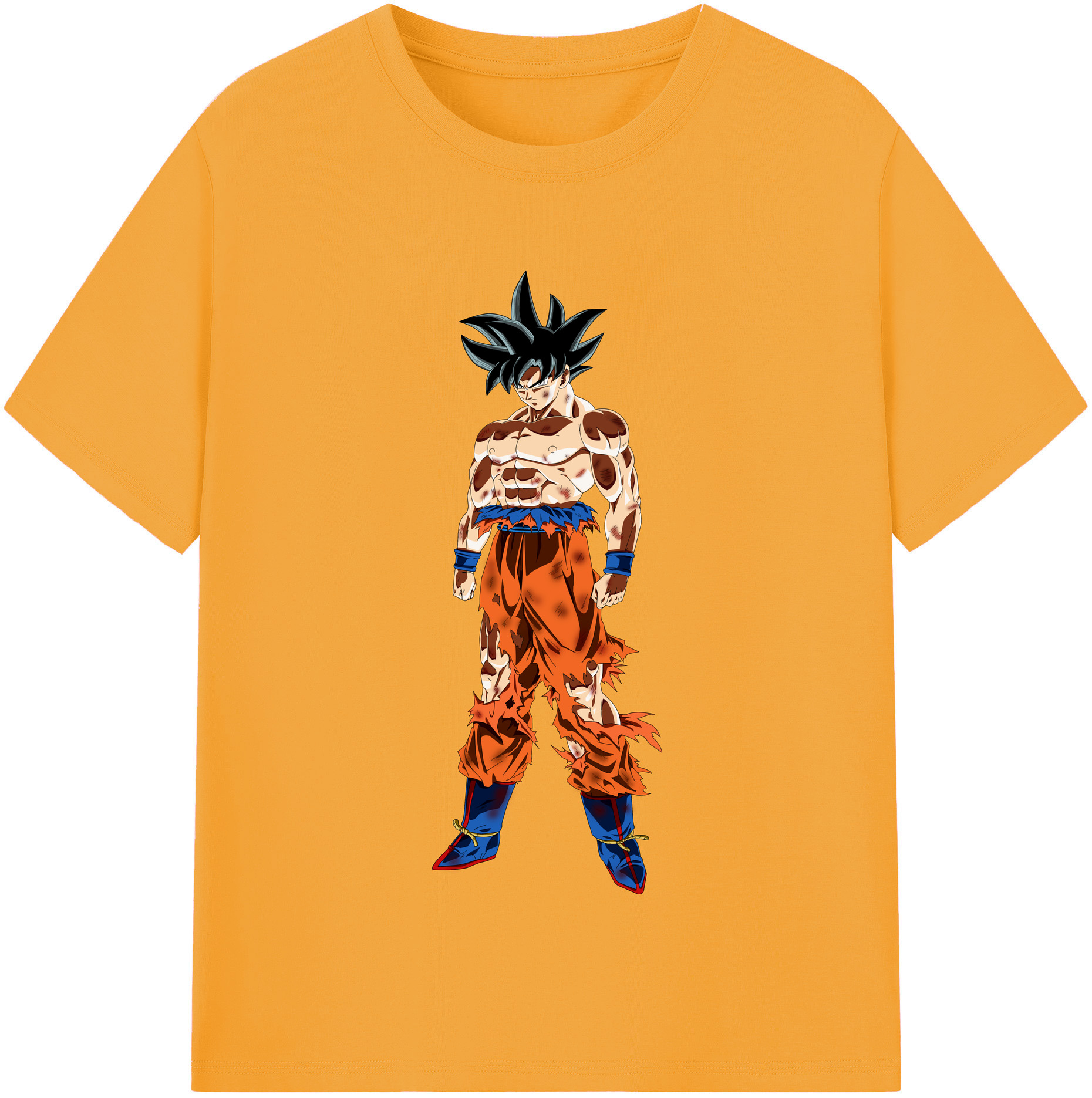 （画像用） ドラゴンボール 孫悟空（そん ごくう）Son Goku カカロット DRAGON BALL Kakarotto レディースカジュアルプリントTシャツ（綿100％）