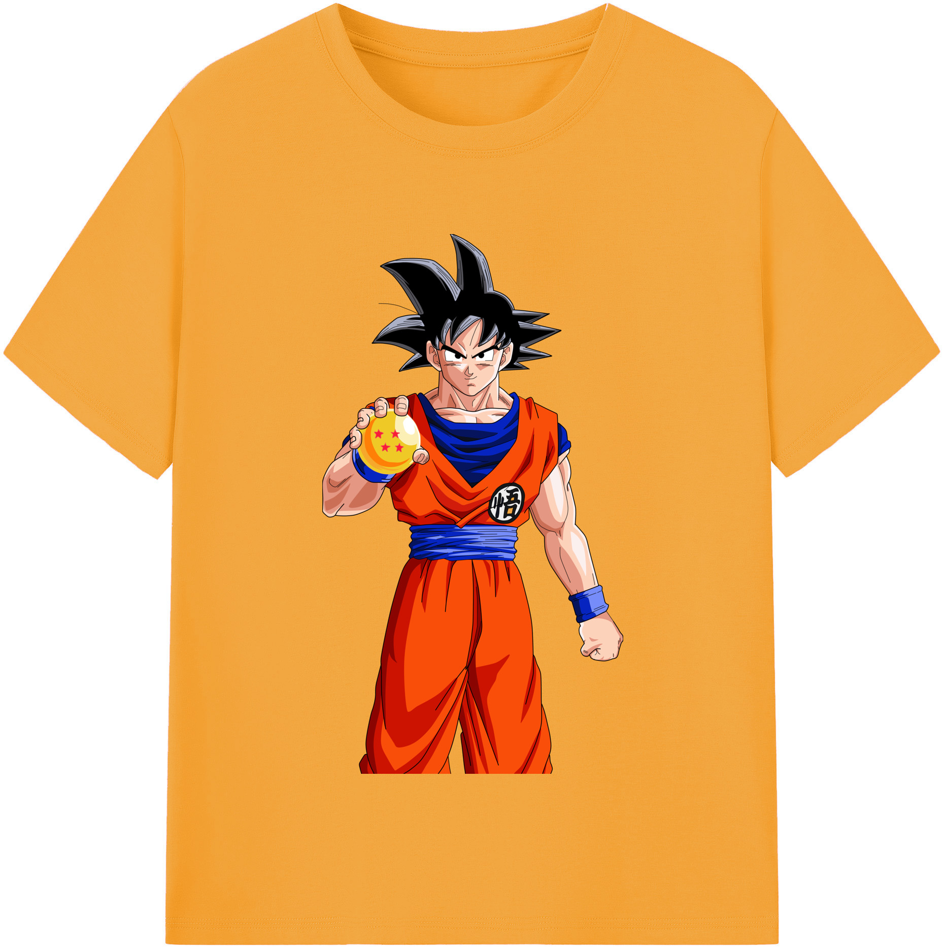 （画像用） ドラゴンボール 孫悟空（そん ごくう）Son Goku カカロット DRAGON BALL Kakarotto レディースカジュアルプリントTシャツ（綿100％）