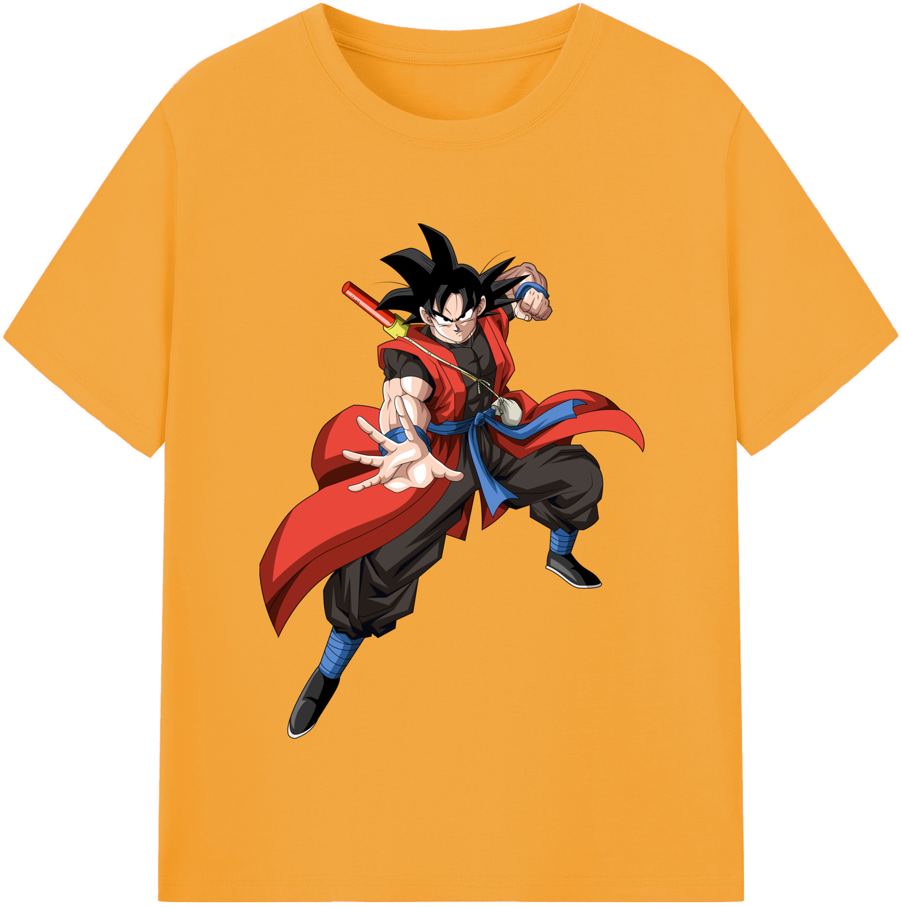 （画像用） ドラゴンボール 孫悟空（そん ごくう）Son Goku カカロット DRAGON BALL Kakarotto レディースカジュアルプリントTシャツ（綿100％）