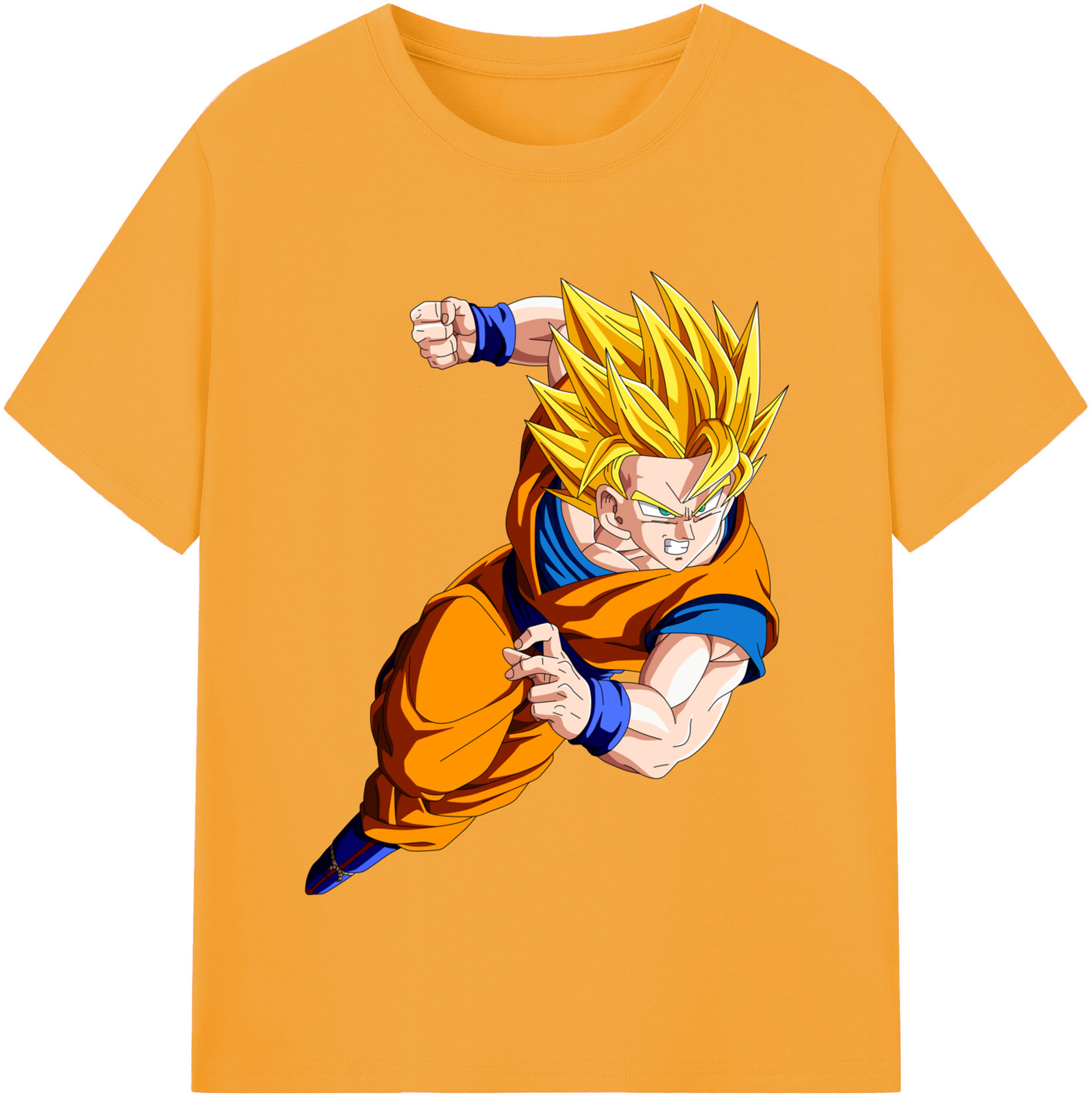 （画像用） ドラゴンボール 孫悟空（そん ごくう）Son Goku カカロット DRAGON BALL Kakarotto レディースカジュアルプリントTシャツ（綿100％）