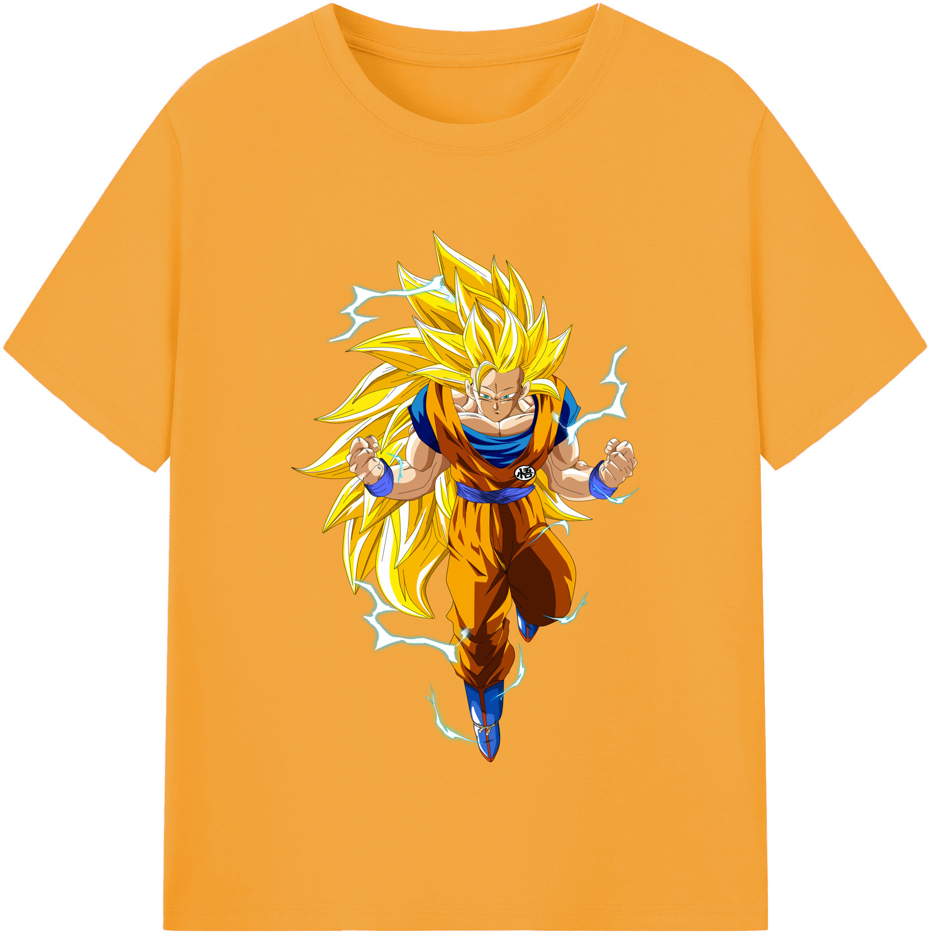 （画像用） ドラゴンボール 孫悟空（そん ごくう）Son Goku カカロット DRAGON BALL Kakarotto レディースカジュアルプリントTシャツ（綿100％）