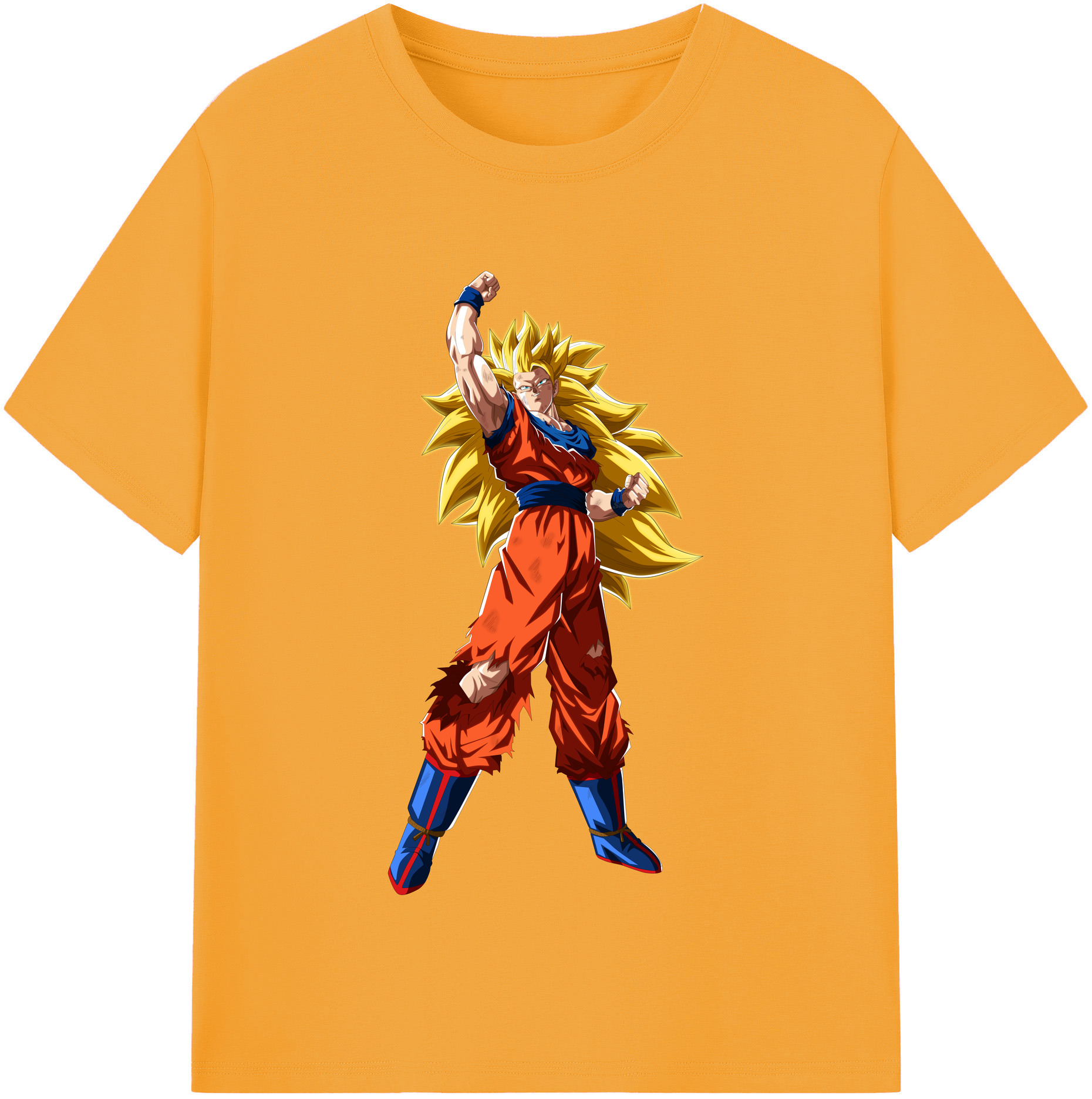 （画像用） ドラゴンボール 孫悟空（そん ごくう）Son Goku カカロット DRAGON BALL Kakarotto レディースカジュアルプリントTシャツ（綿100％）