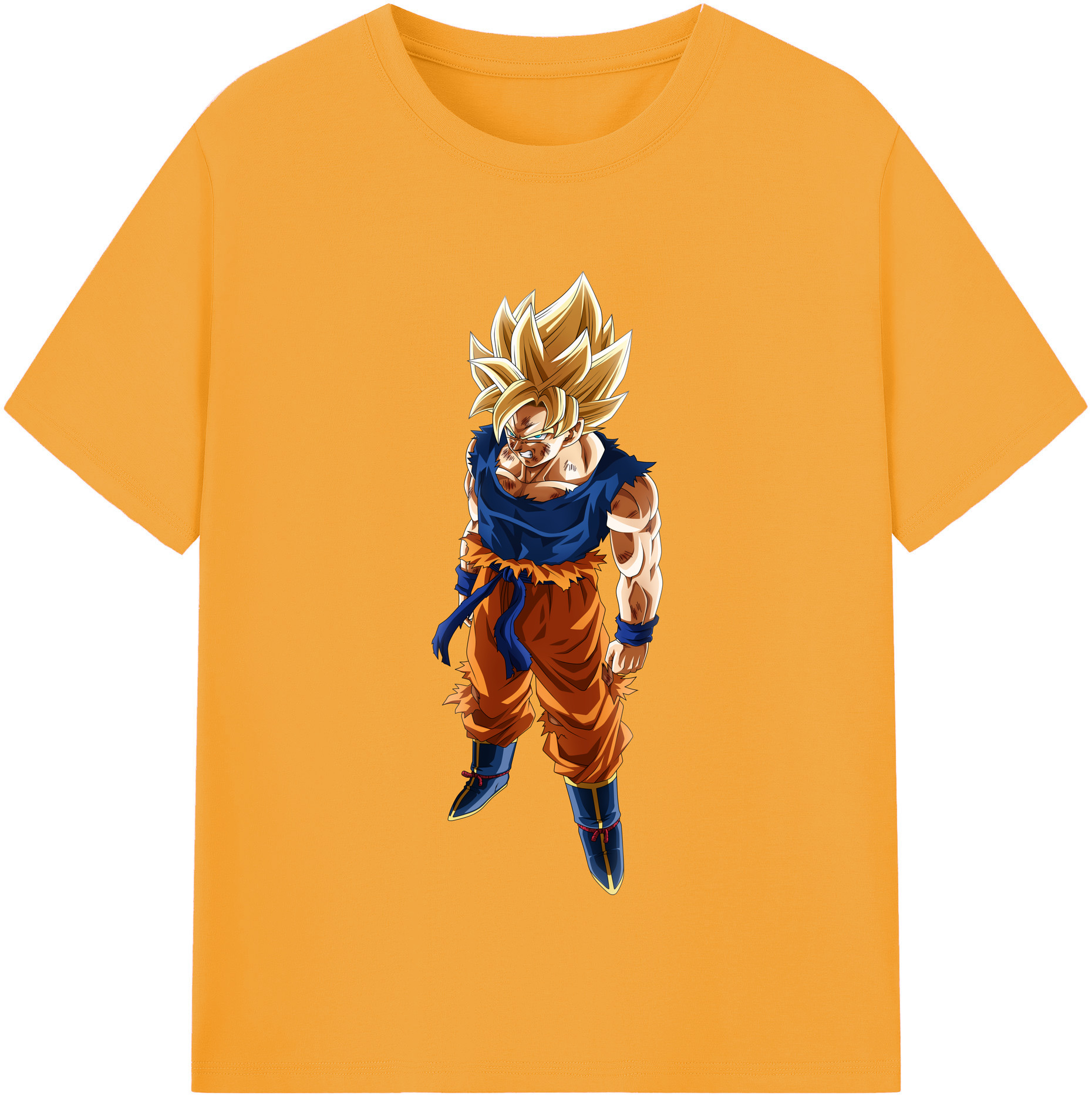（画像用） ドラゴンボール 孫悟空（そん ごくう）Son Goku カカロット DRAGON BALL Kakarotto レディースカジュアルプリントTシャツ（綿100％）