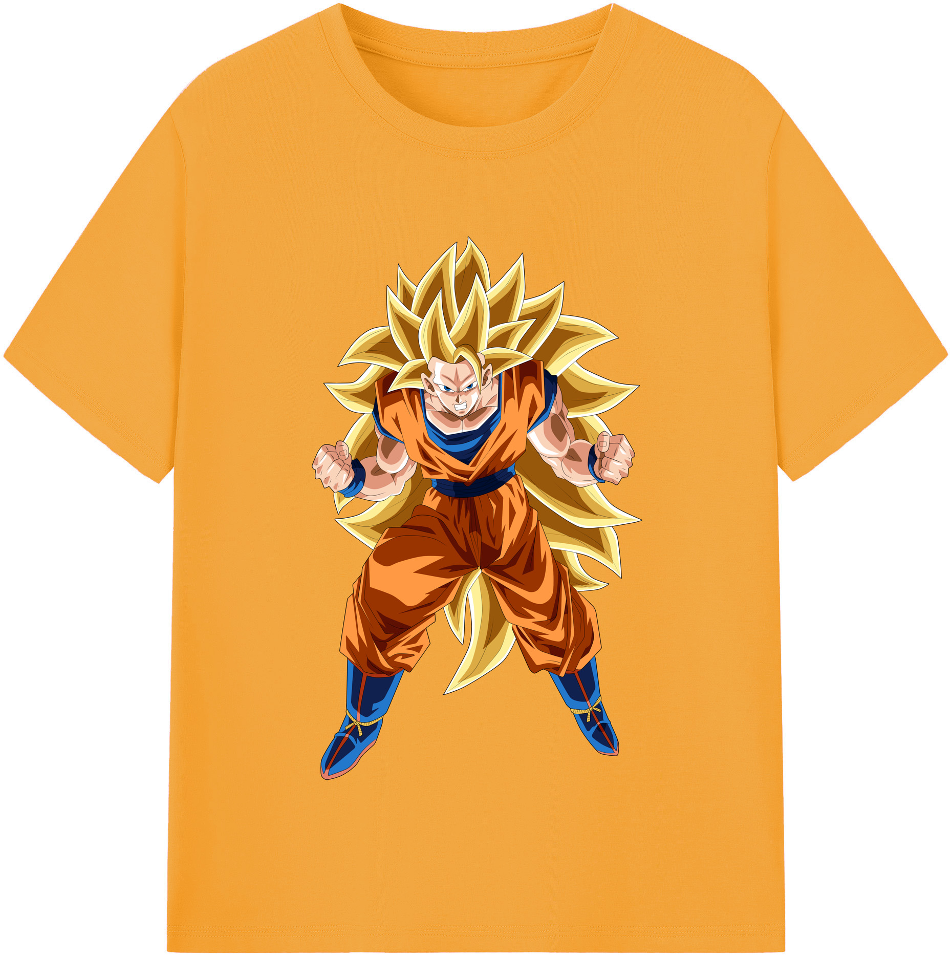 （画像用） ドラゴンボール 孫悟空（そん ごくう）Son Goku カカロット DRAGON BALL Kakarotto レディースカジュアルプリントTシャツ（綿100％）