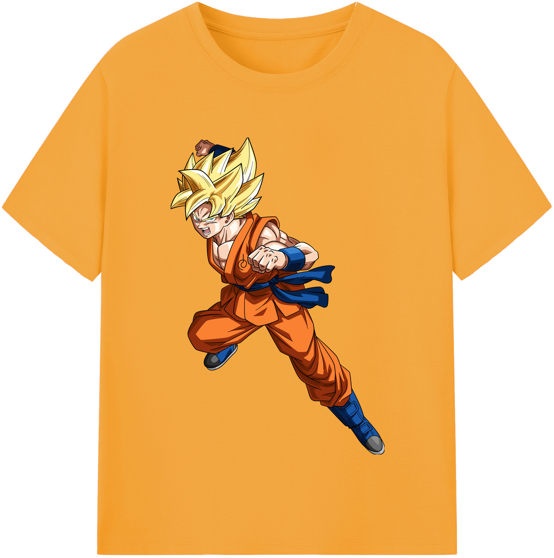 （画像用） ドラゴンボール 孫悟空（そん ごくう）Son Goku カカロット DRAGON BALL Kakarotto レディースカジュアルプリントTシャツ（綿100％）