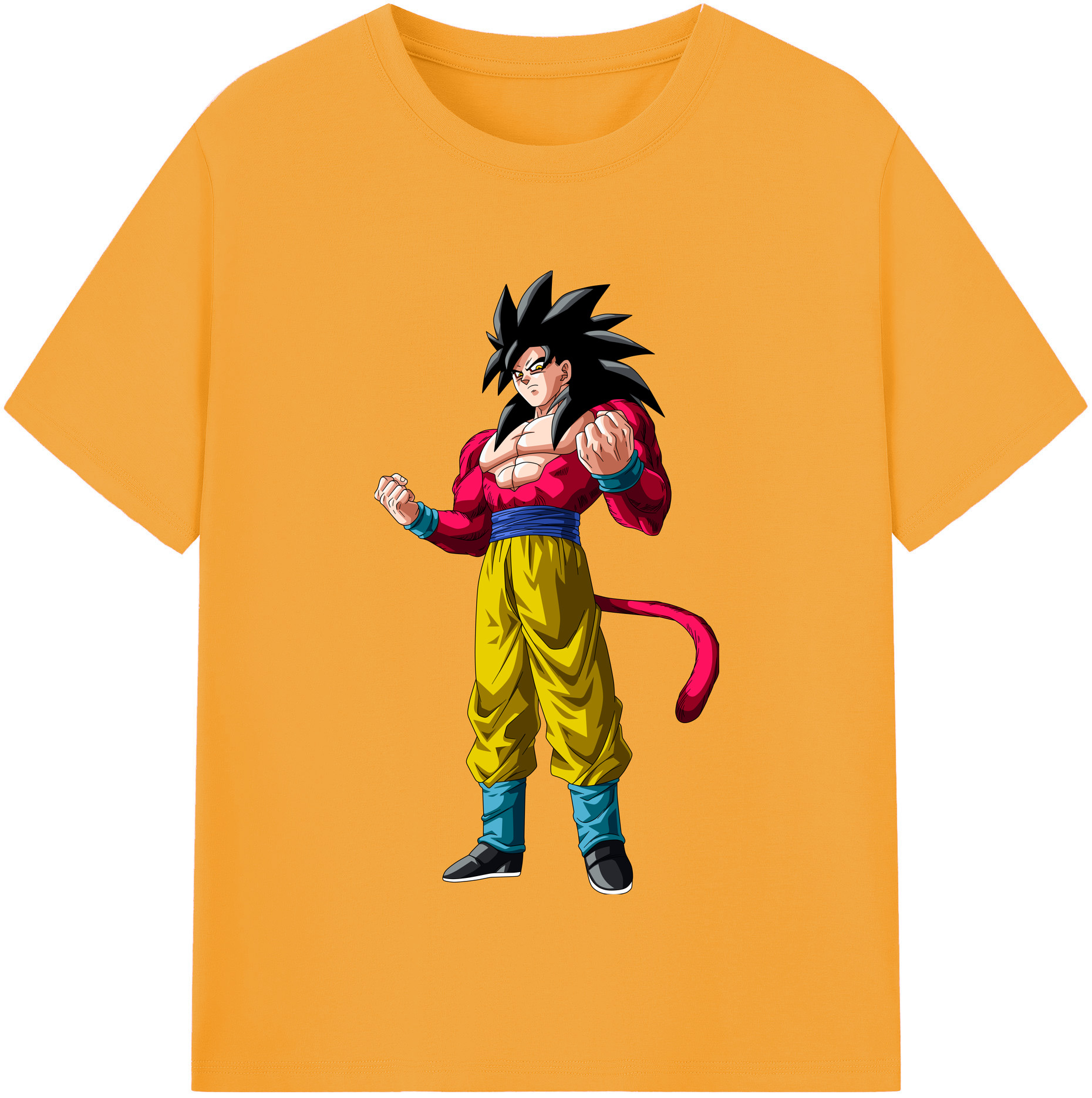 （画像用） ドラゴンボール 孫悟空（そん ごくう）Son Goku カカロット DRAGON BALL Kakarotto レディースカジュアルプリントTシャツ（綿100％）