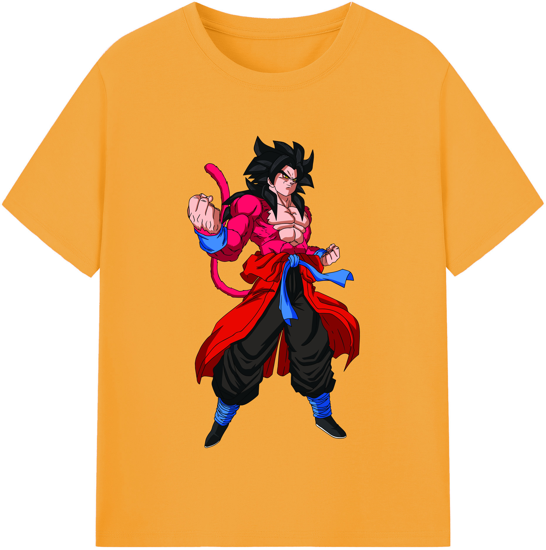 （画像用） ドラゴンボール 孫悟空（そん ごくう）Son Goku カカロット DRAGON BALL Kakarotto レディースカジュアルプリントTシャツ（綿100％）