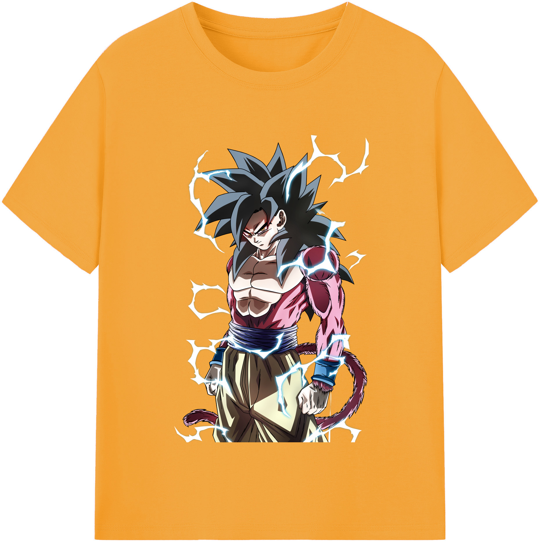 （画像用） ドラゴンボール 孫悟空（そん ごくう）Son Goku カカロット DRAGON BALL Kakarotto レディースカジュアルプリントTシャツ（綿100％）