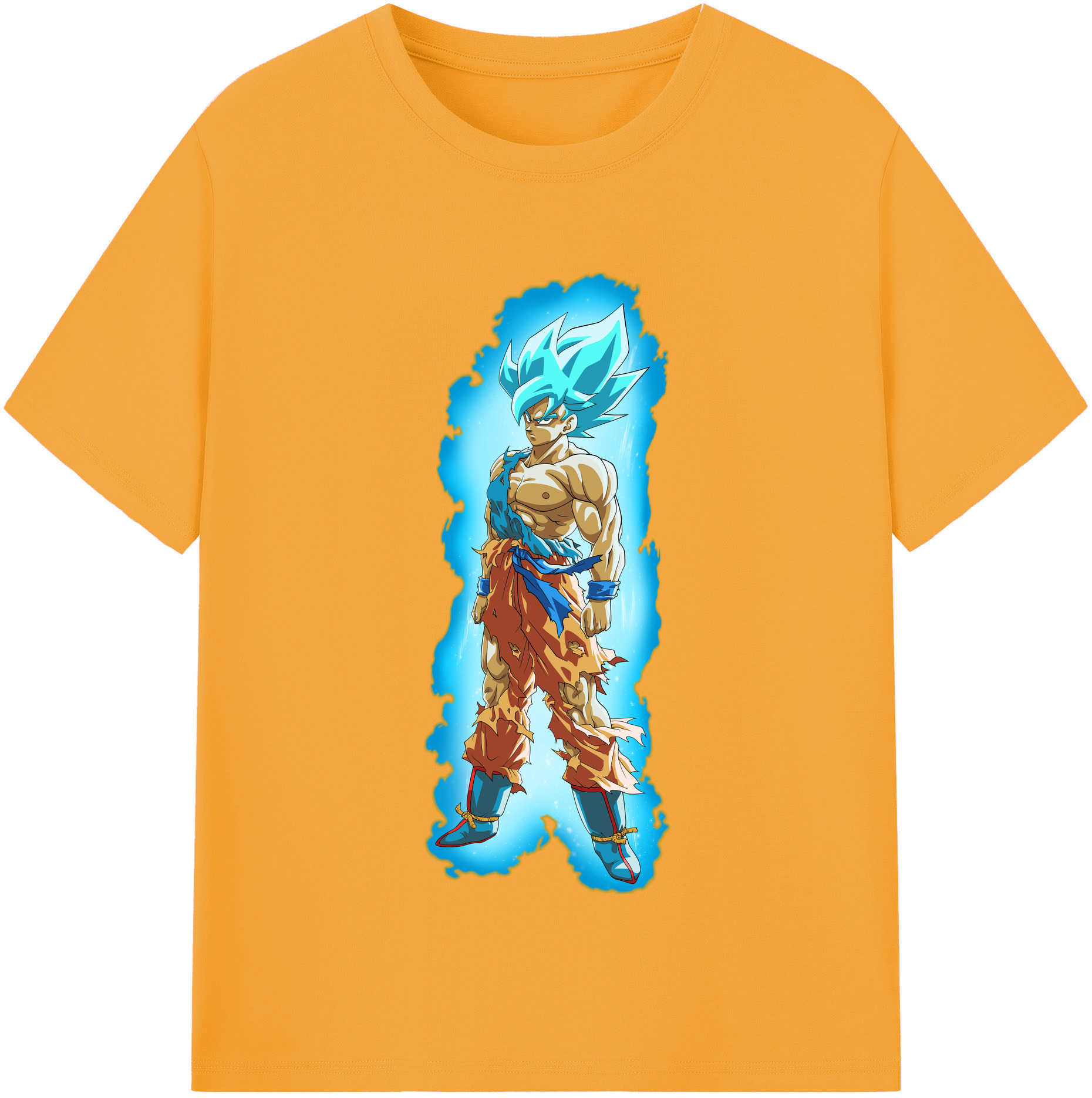 （画像用） ドラゴンボール 孫悟空（そん ごくう）Son Goku カカロット DRAGON BALL Kakarotto レディースカジュアルプリントTシャツ（綿100％）