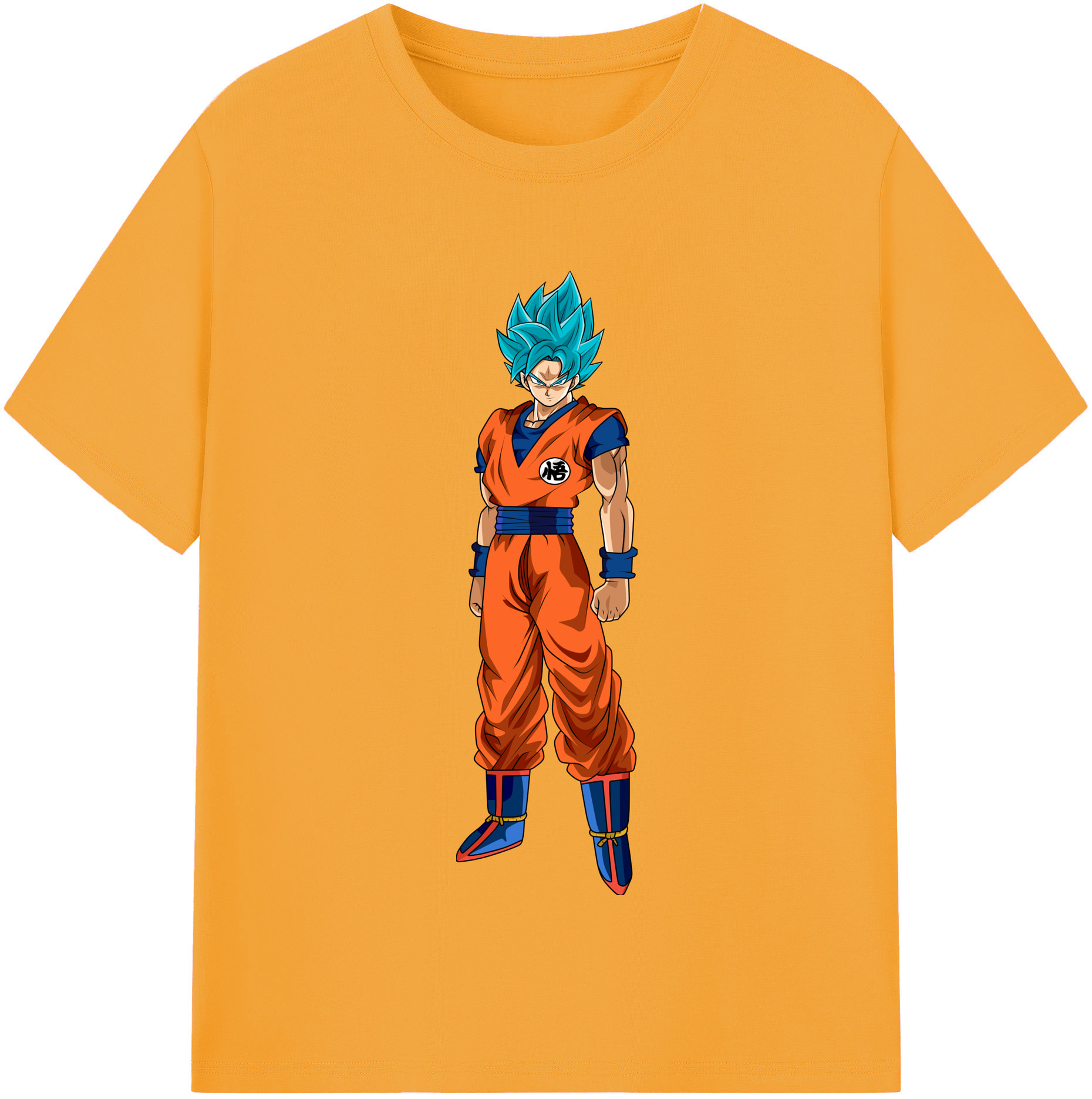 （画像用） ドラゴンボール 孫悟空（そん ごくう）Son Goku カカロット DRAGON BALL Kakarotto レディースカジュアルプリントTシャツ（綿100％）
