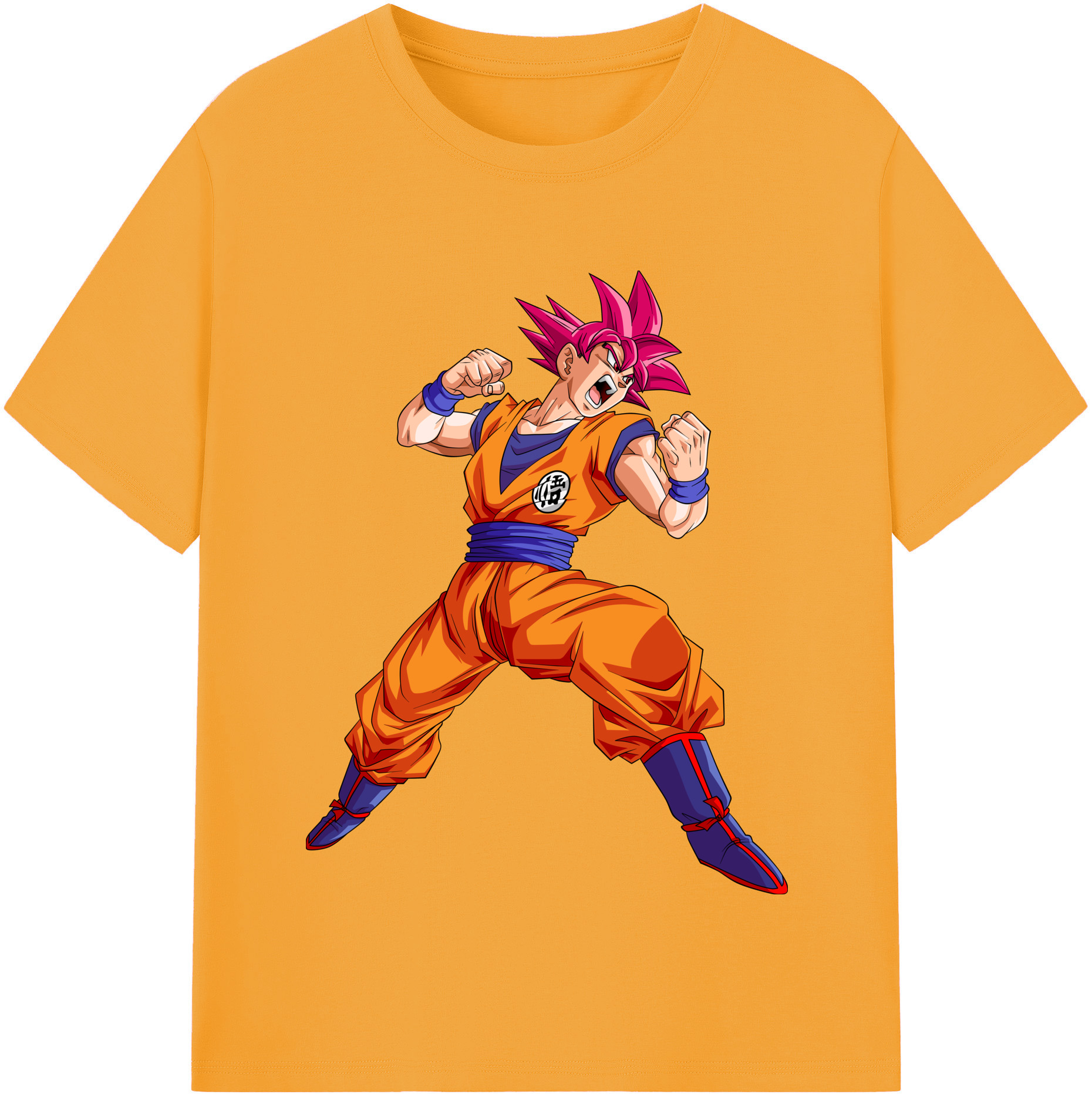 （画像用） ドラゴンボール 孫悟空（そん ごくう）Son Goku カカロット DRAGON BALL Kakarotto レディースカジュアルプリントTシャツ（綿100％）