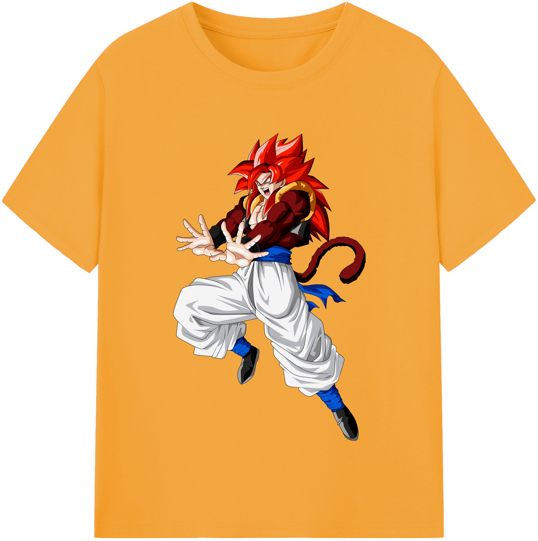 （画像用） ドラゴンボール 孫悟空（そん ごくう）Son Goku カカロット DRAGON BALL Kakarotto レディースカジュアルプリントTシャツ（綿100％）